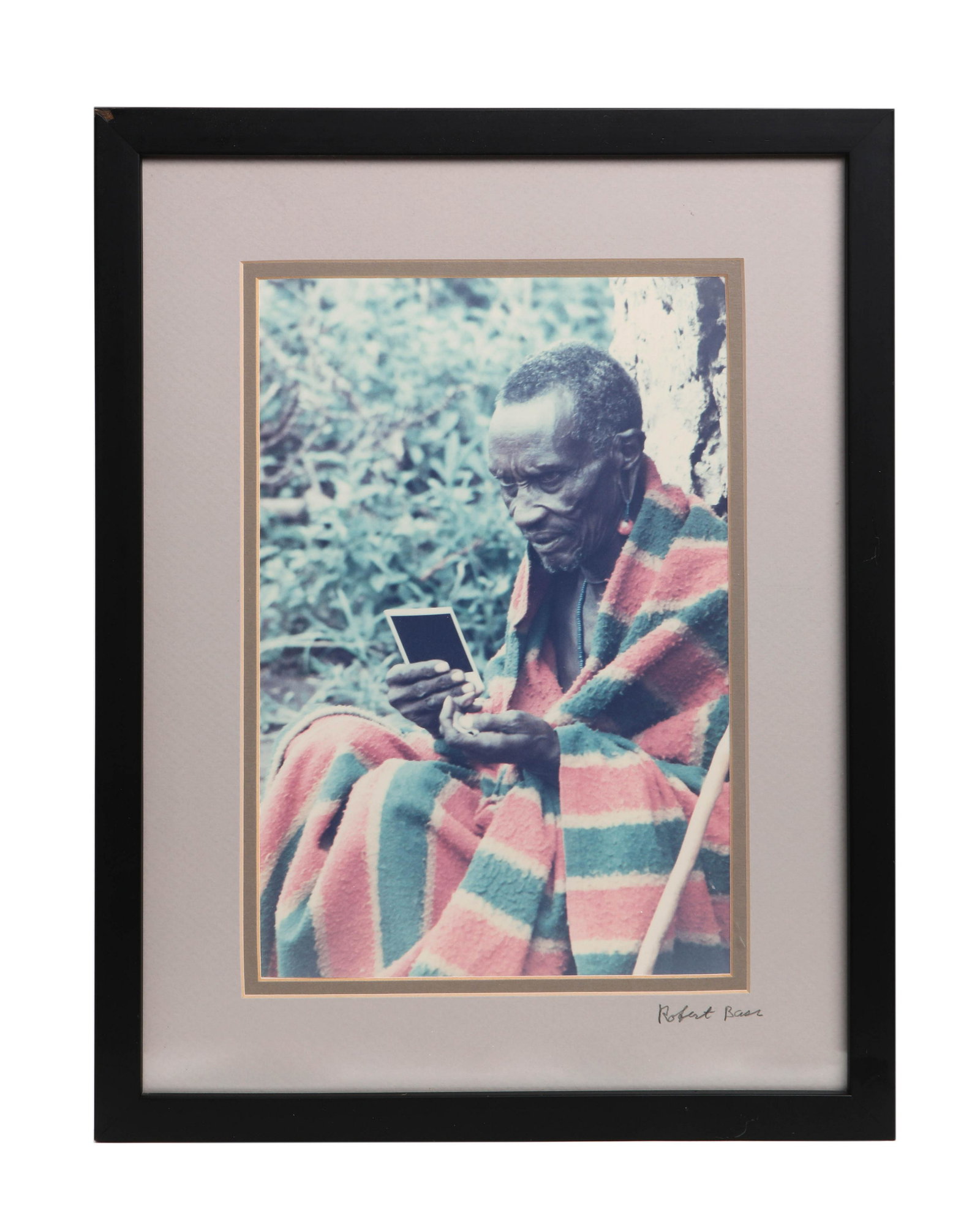 The Polaroid, chromogenic print: Artist Unknown (20th century) The Polaroid, n.d. chromogenic print (faded) signed in pencil Robert Barr? on the mat. image 11 1/2 x 7 1/2in (29.2 x 19.1cm) Provenance: Property from the Estate of Pat