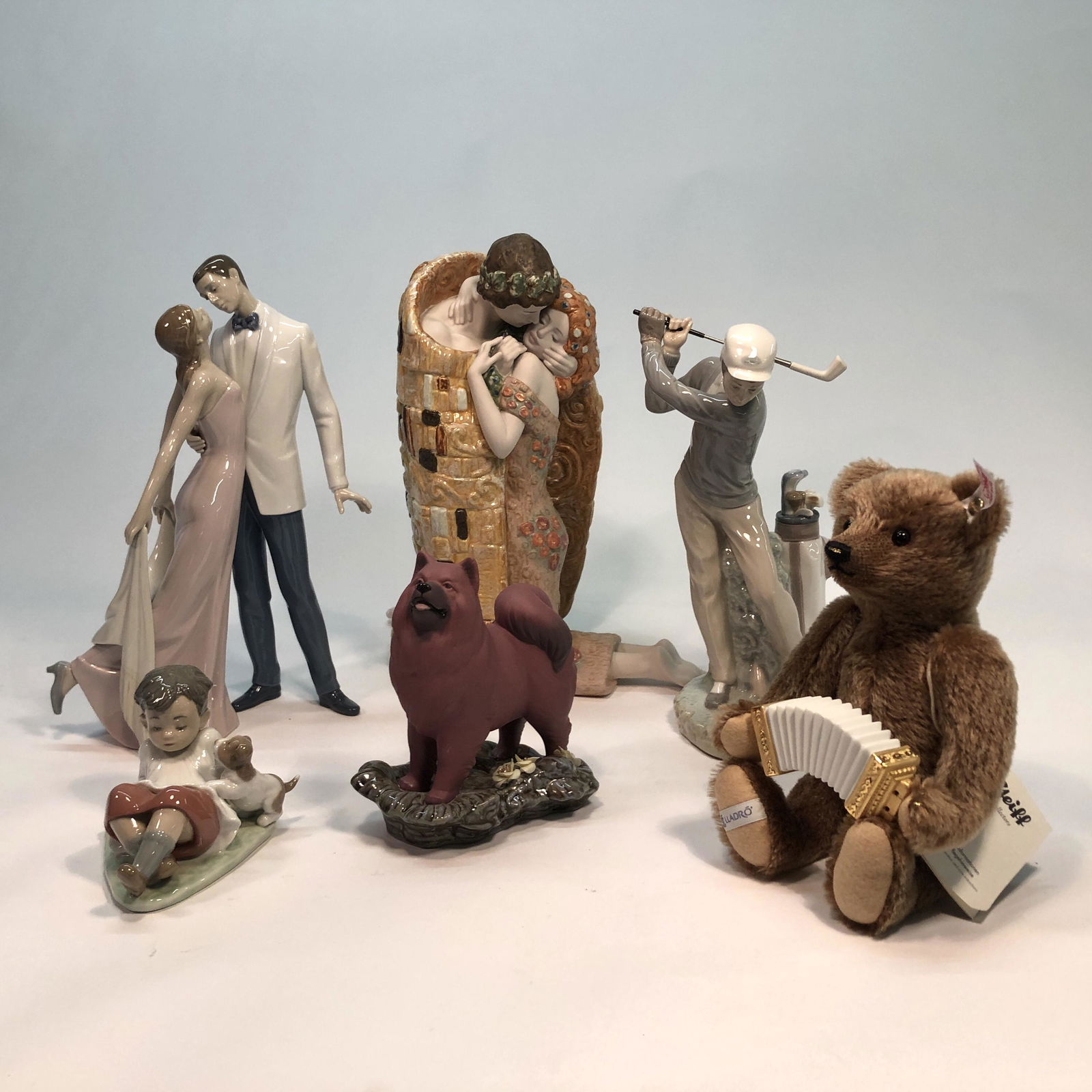 steiff porcelain bears figurines