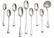 Nine pieces of Georgian sterling silver flatware