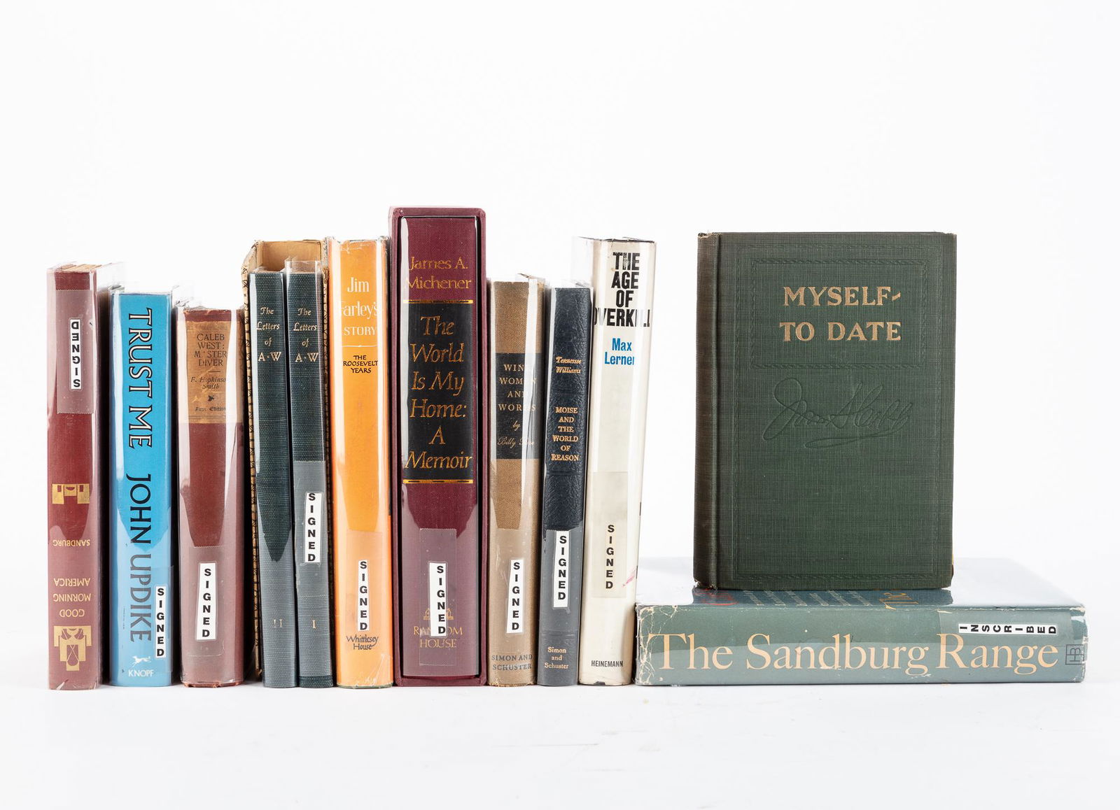 A group of twelve signed books (1 of 5)