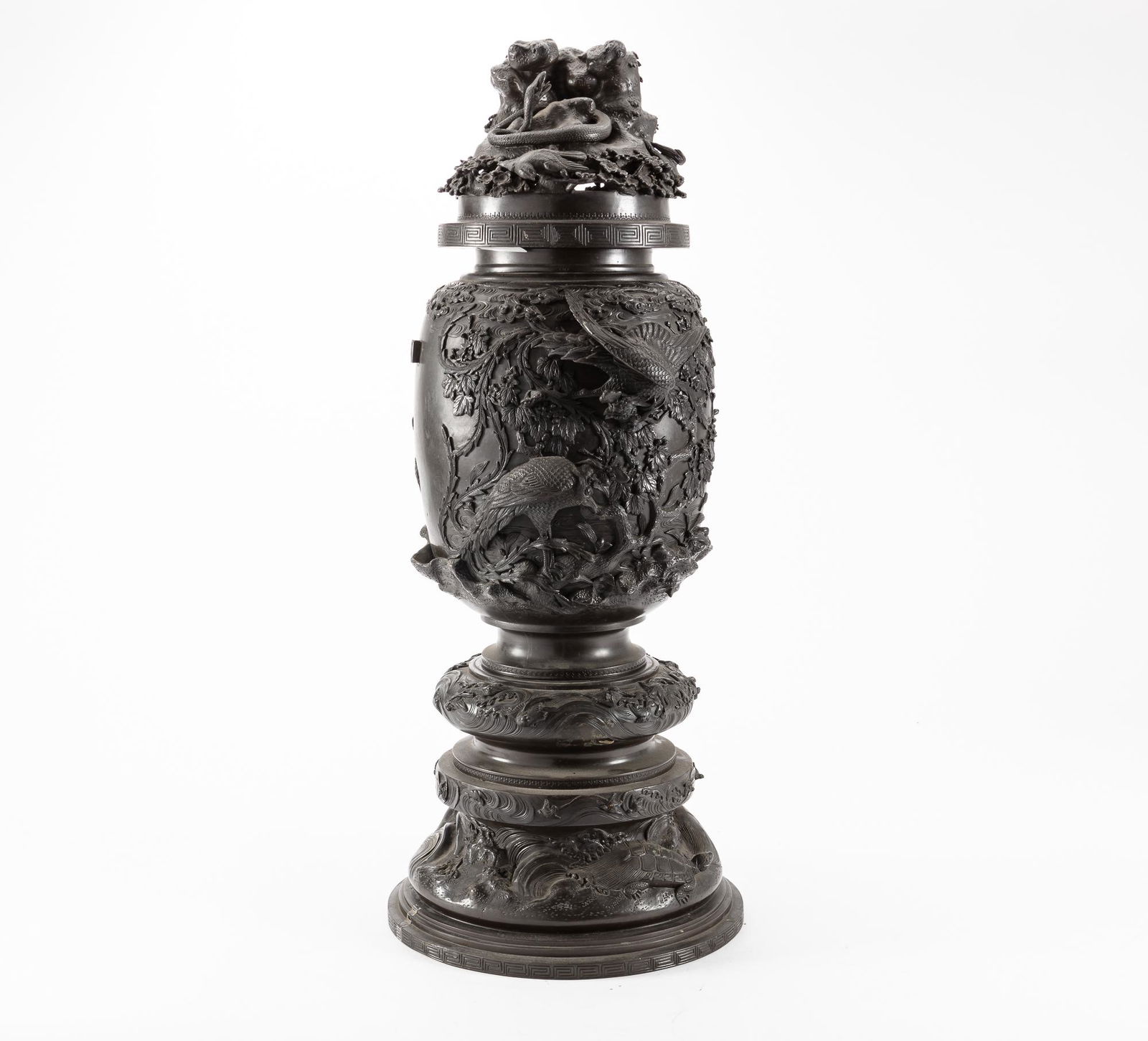 A Japanese  bronze censer (1 of 4)