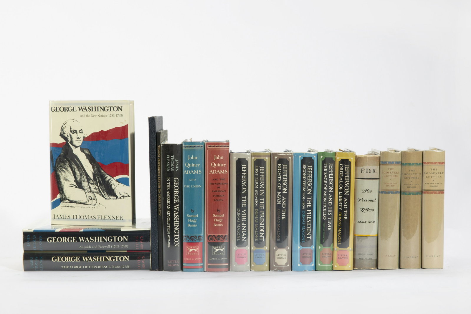 18 Books on U.S. Presidential History: A Selection of 18 Books on U.S. Presidential History Included is Dumas Malone's Jefferson and His Time (6 vols. complete); James Thomas Flexner's Life of George Washington (4 vols. complete);The Lette