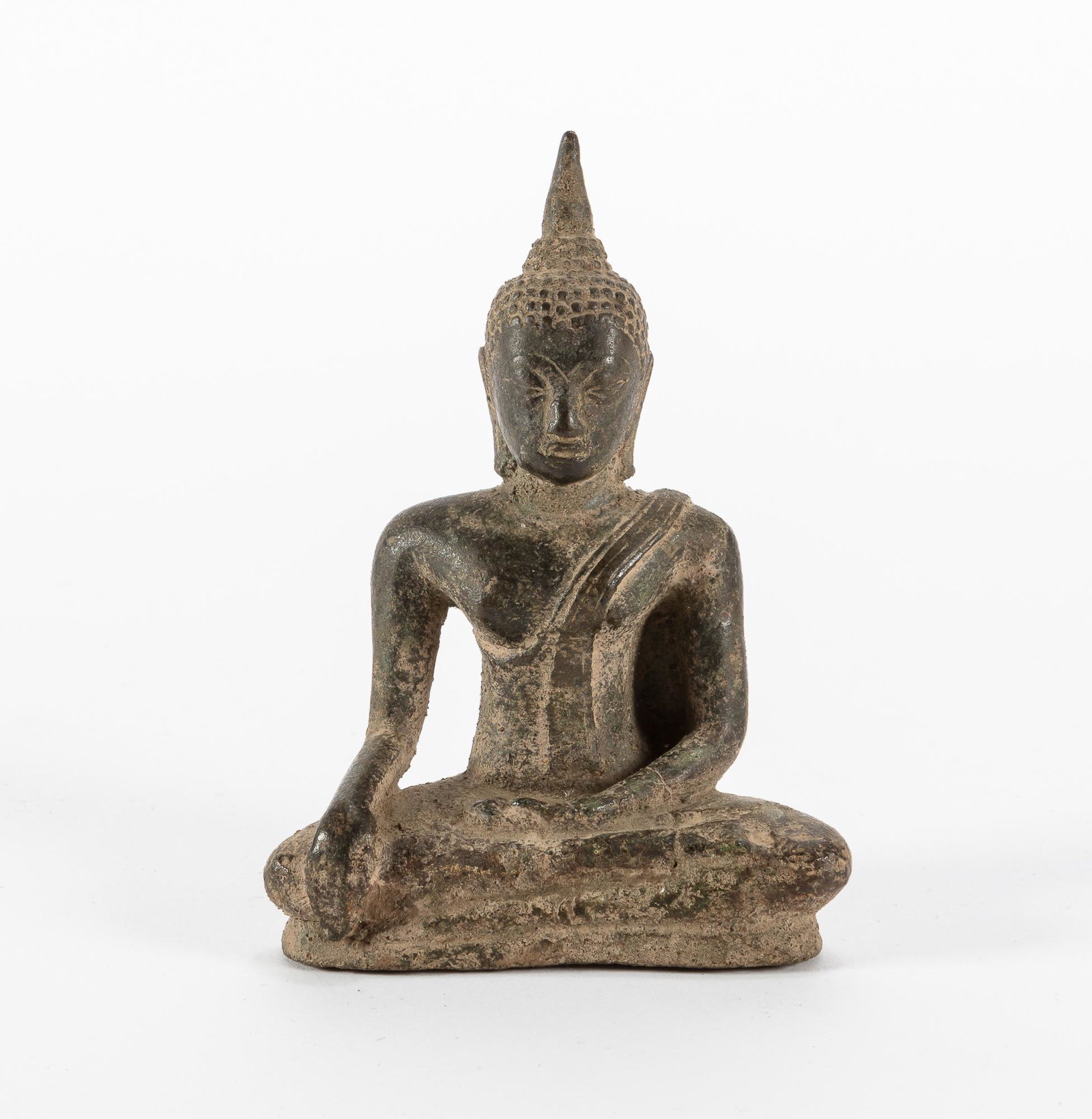 A Thai bronze model of a seated Buddha (1 of 3)