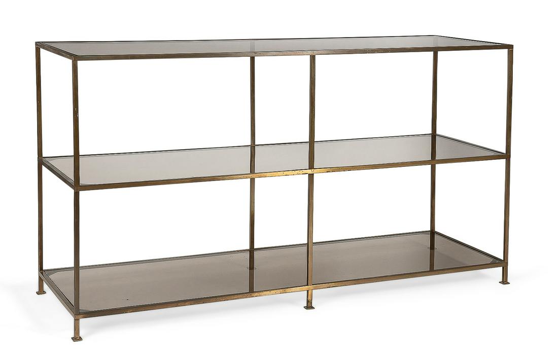 A French bronze and glass three tier etagere (1 of 4)