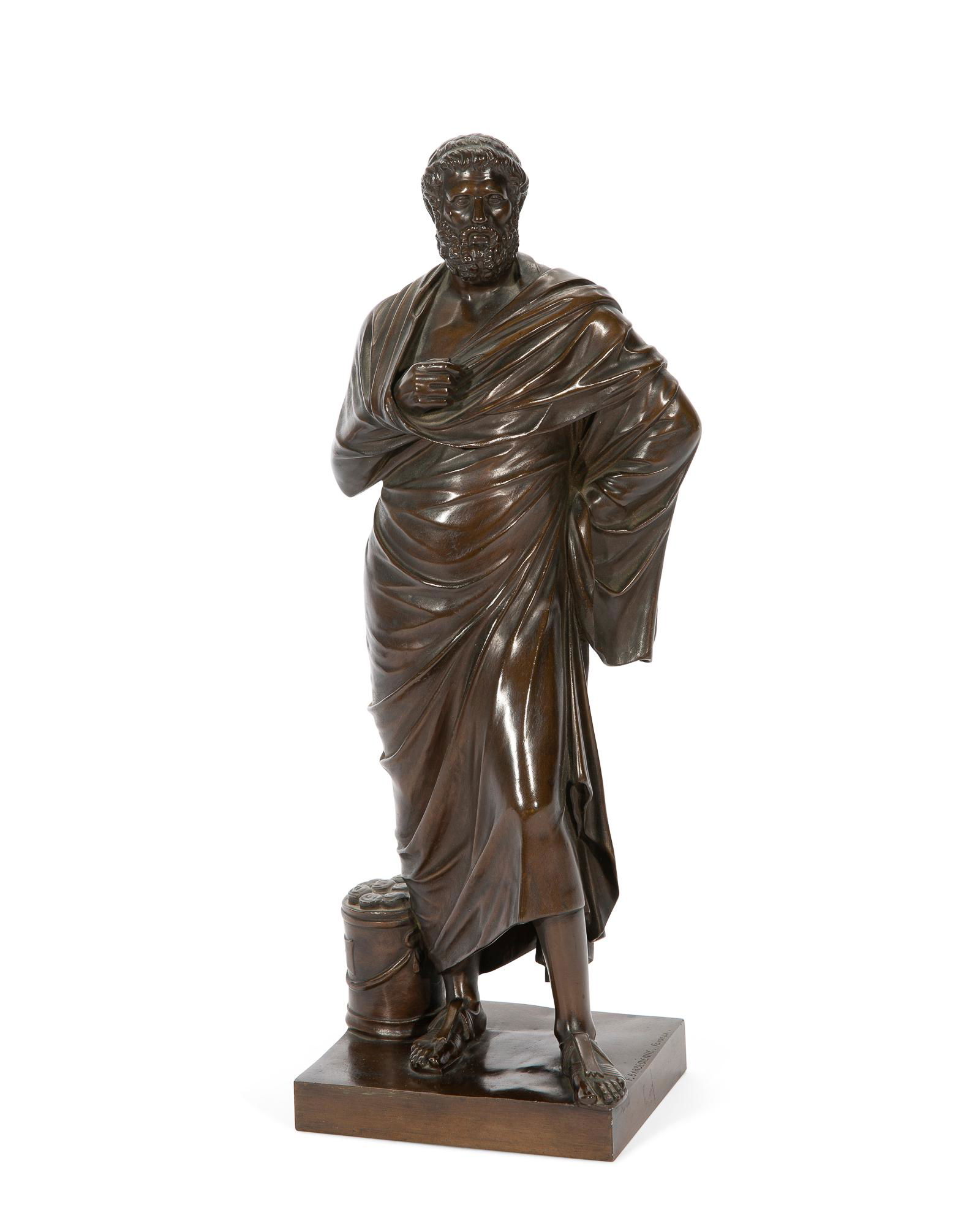 A French bronze figure of Socrates, Barbedienne (1 of 5)