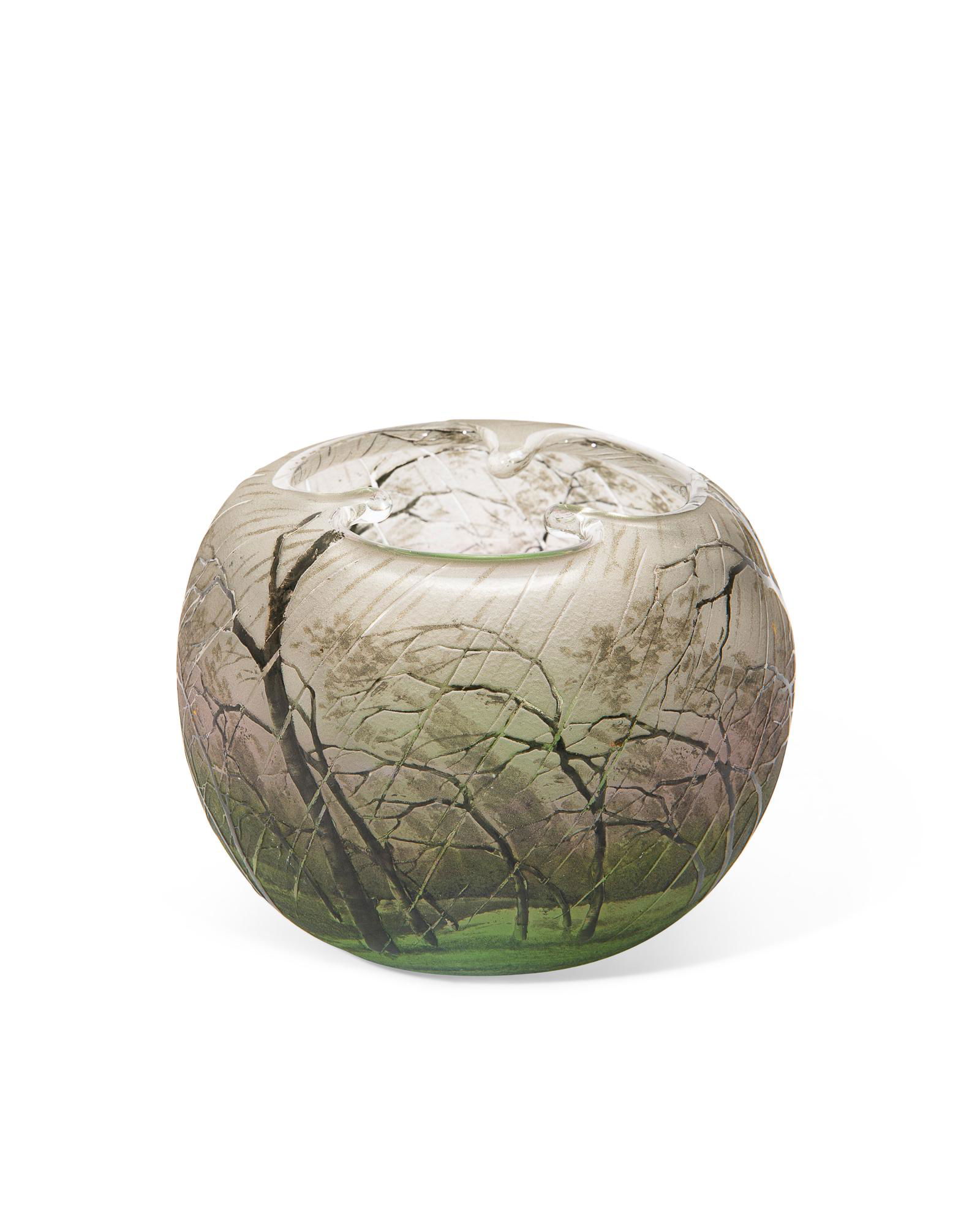 A Daum Nancy glass Rain vase (1 of 5)