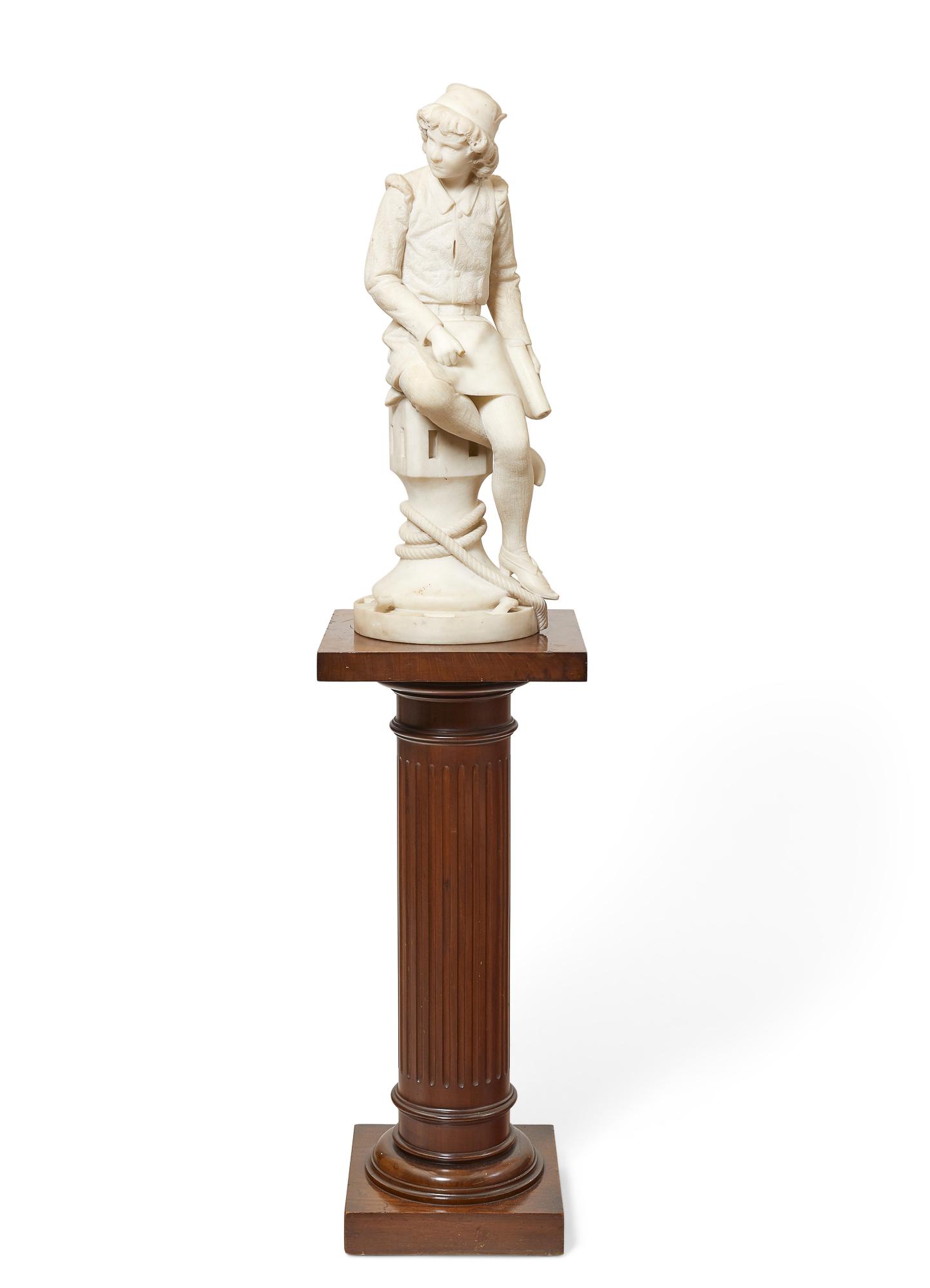 An Italian carrara marble figure after Monteverde (1 of 6)