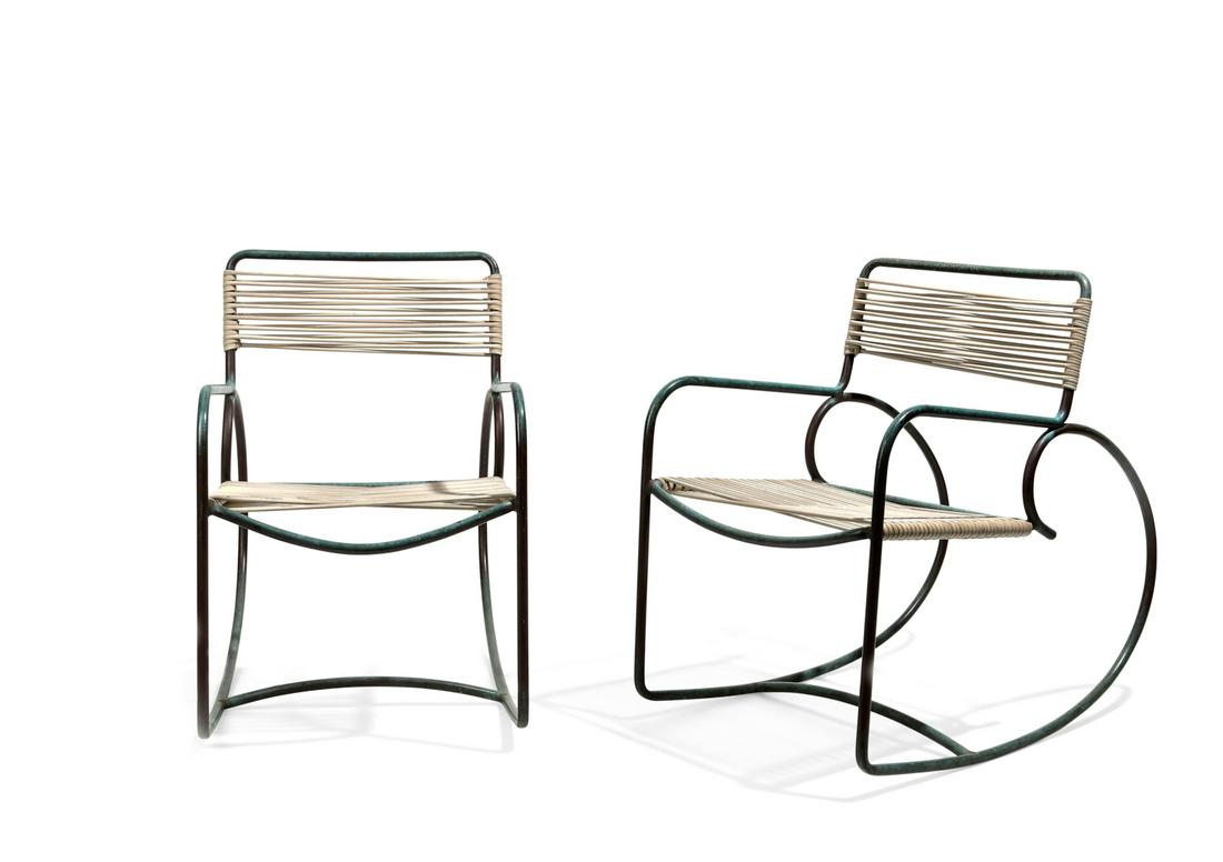 A pair of Walter Lamb, Brown Jordan rocking chairs (1 of 3)