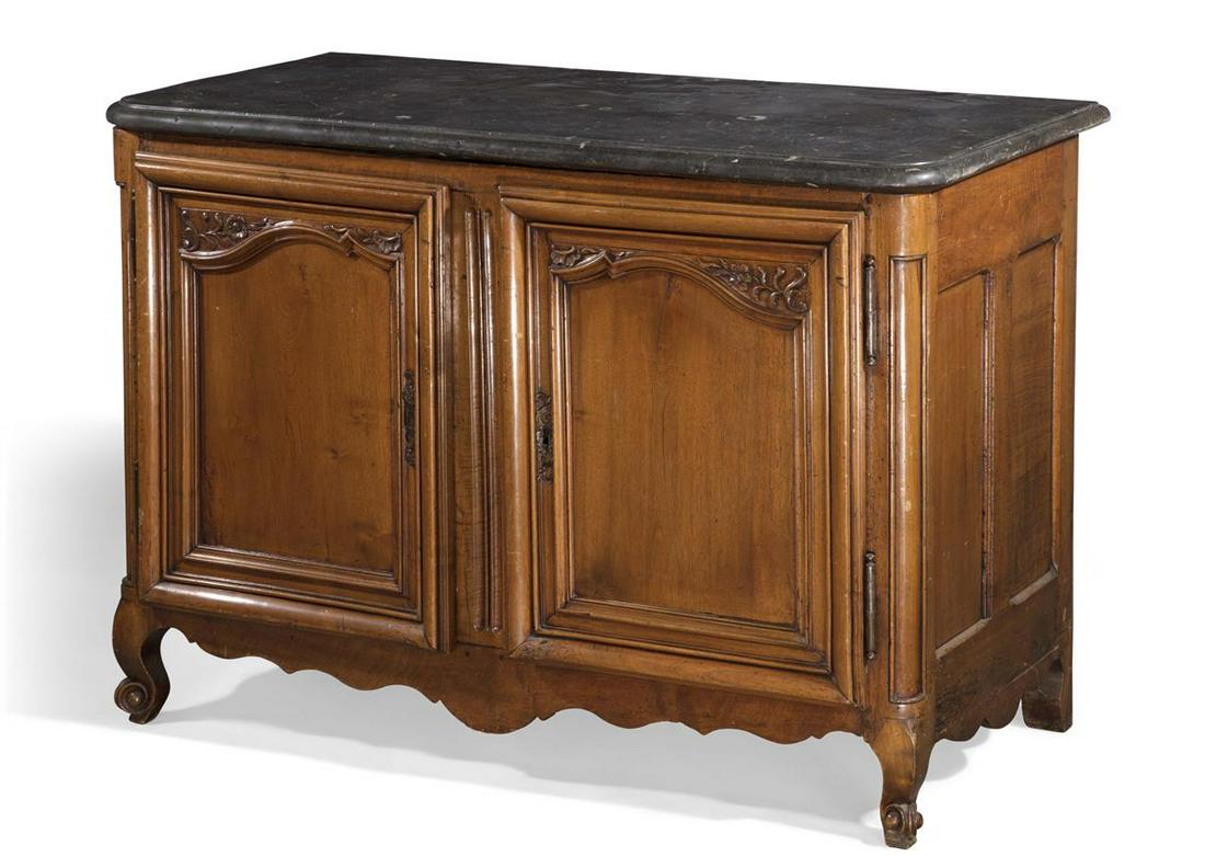 A Louis XV walnut buffet mid 18th century (1 of 3)