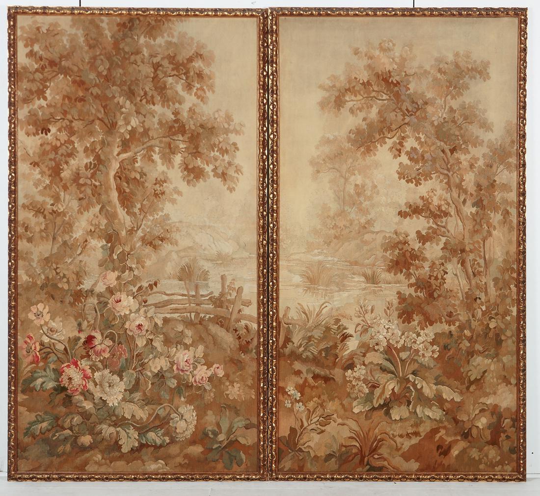 A pair of Aubusson tapestry panels, 19th century (1 of 2)
