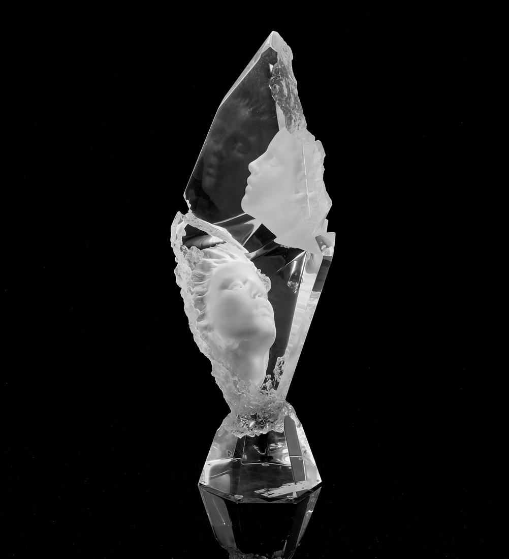 Michael Wilkinson, Crystal Fire, lucite (1 of 3)