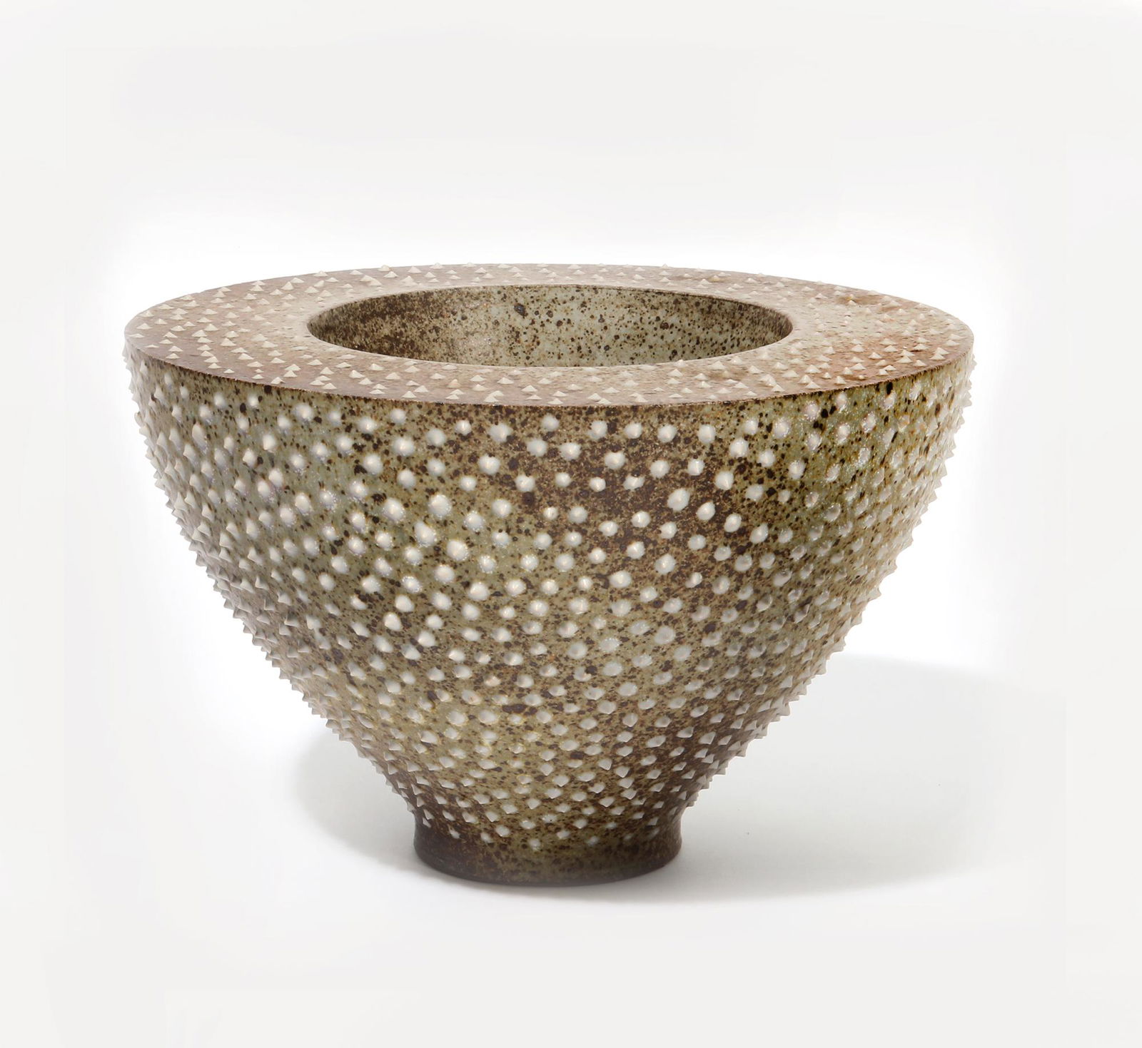 Masuo Ojima: A studio pottery glazed center bowl (1 of 2)