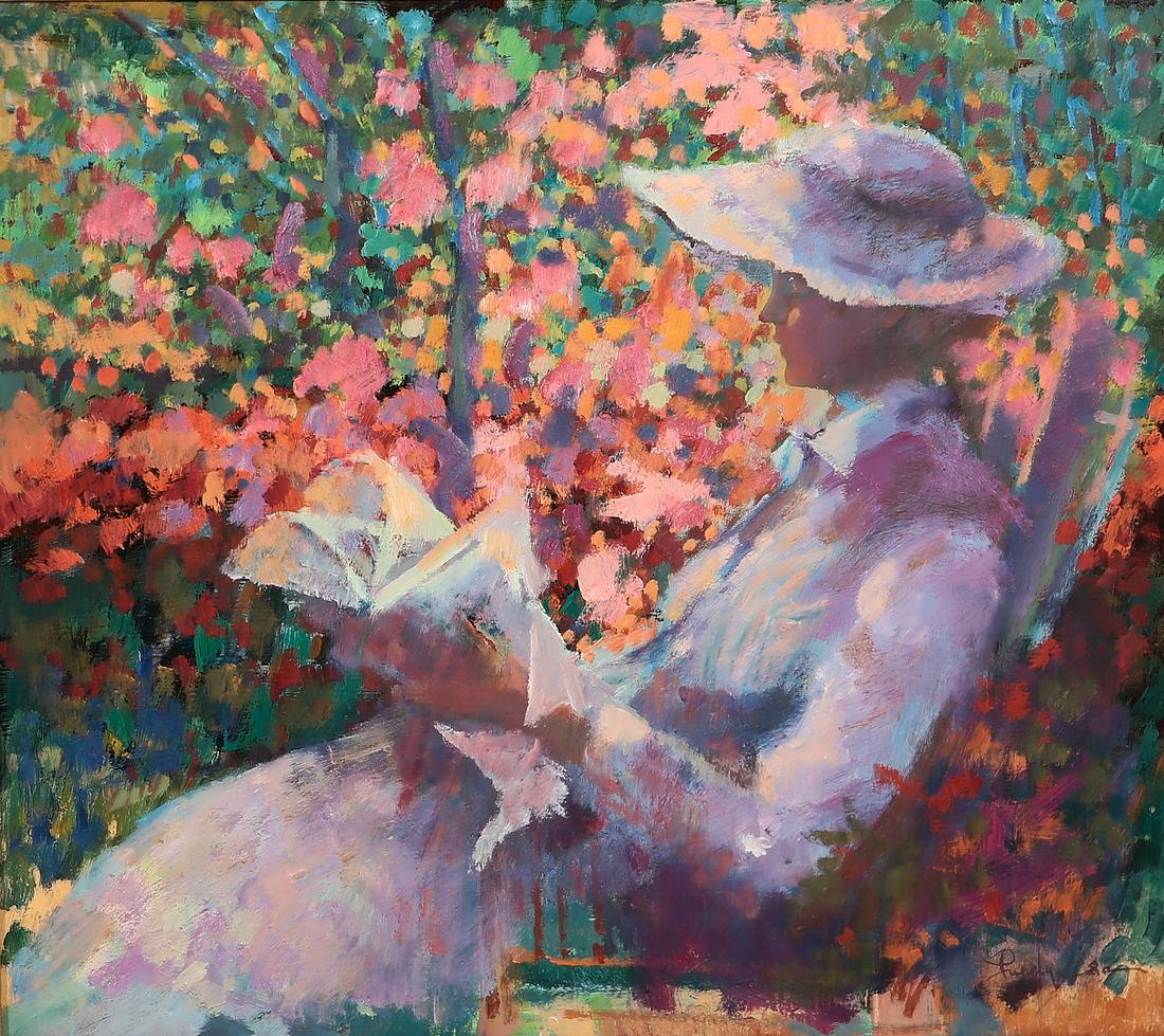 Donald Roy Purdy, Seated woman with flowers (1 of 4)