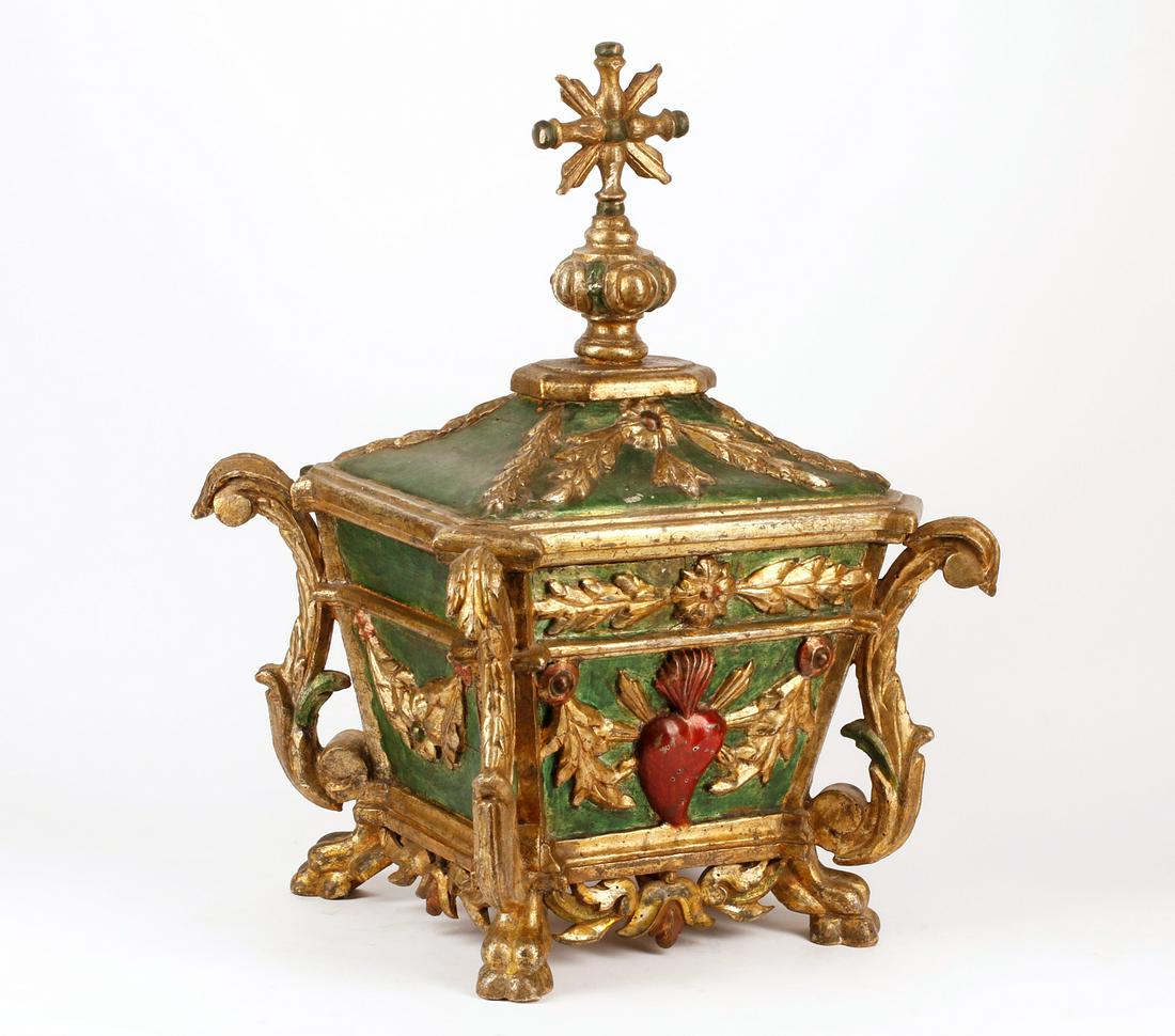 A Spanish Colonial reliquary casket, 19th century (1 of 4)