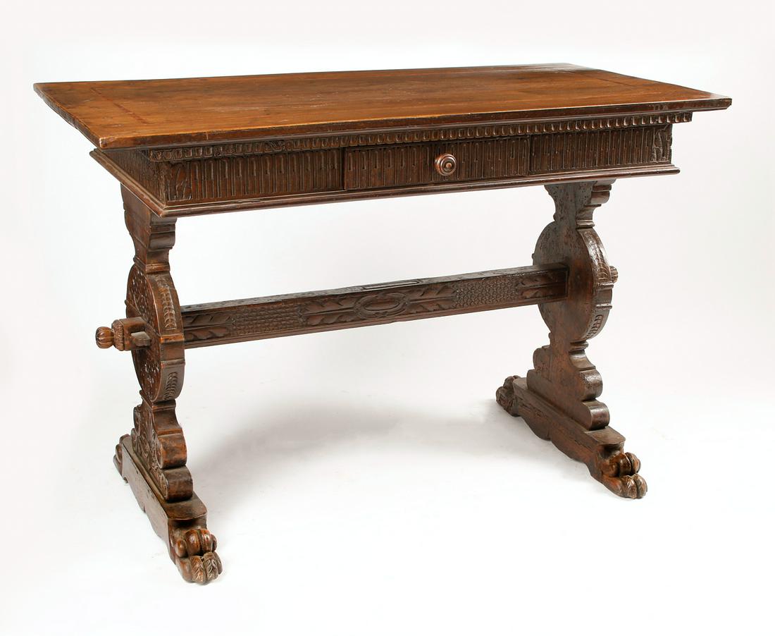 An Italian Baroque style mixed wood table (1 of 6)