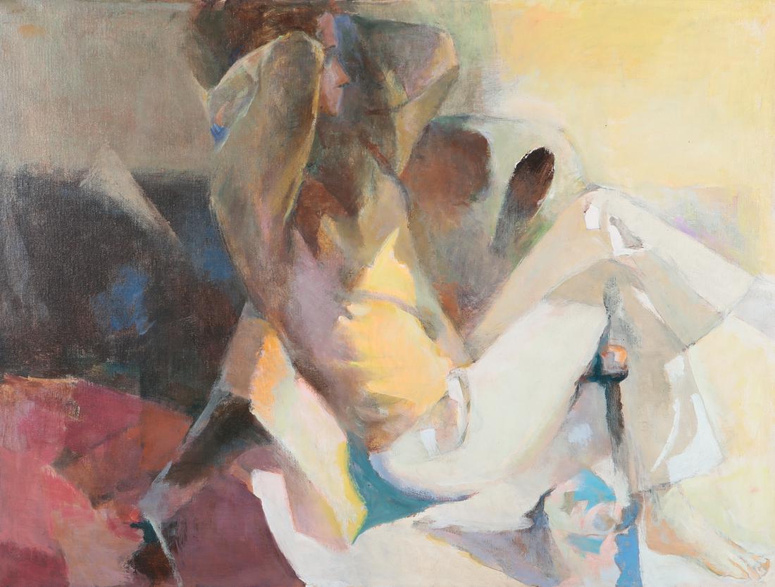 John Porter Leeper, Lounging, oil on canvas (1 of 4)