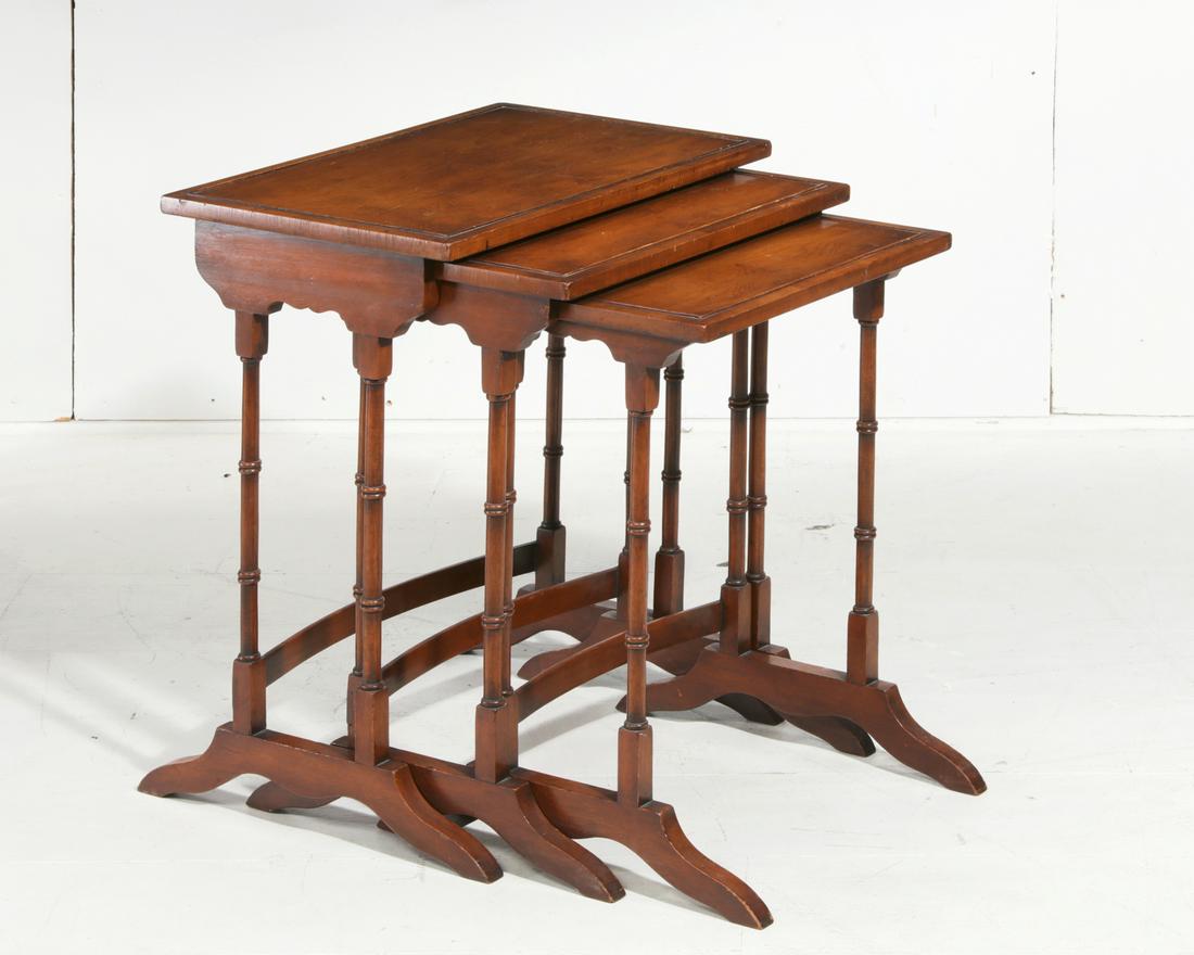 A nest of three Regency style occasional tables (1 of 2)