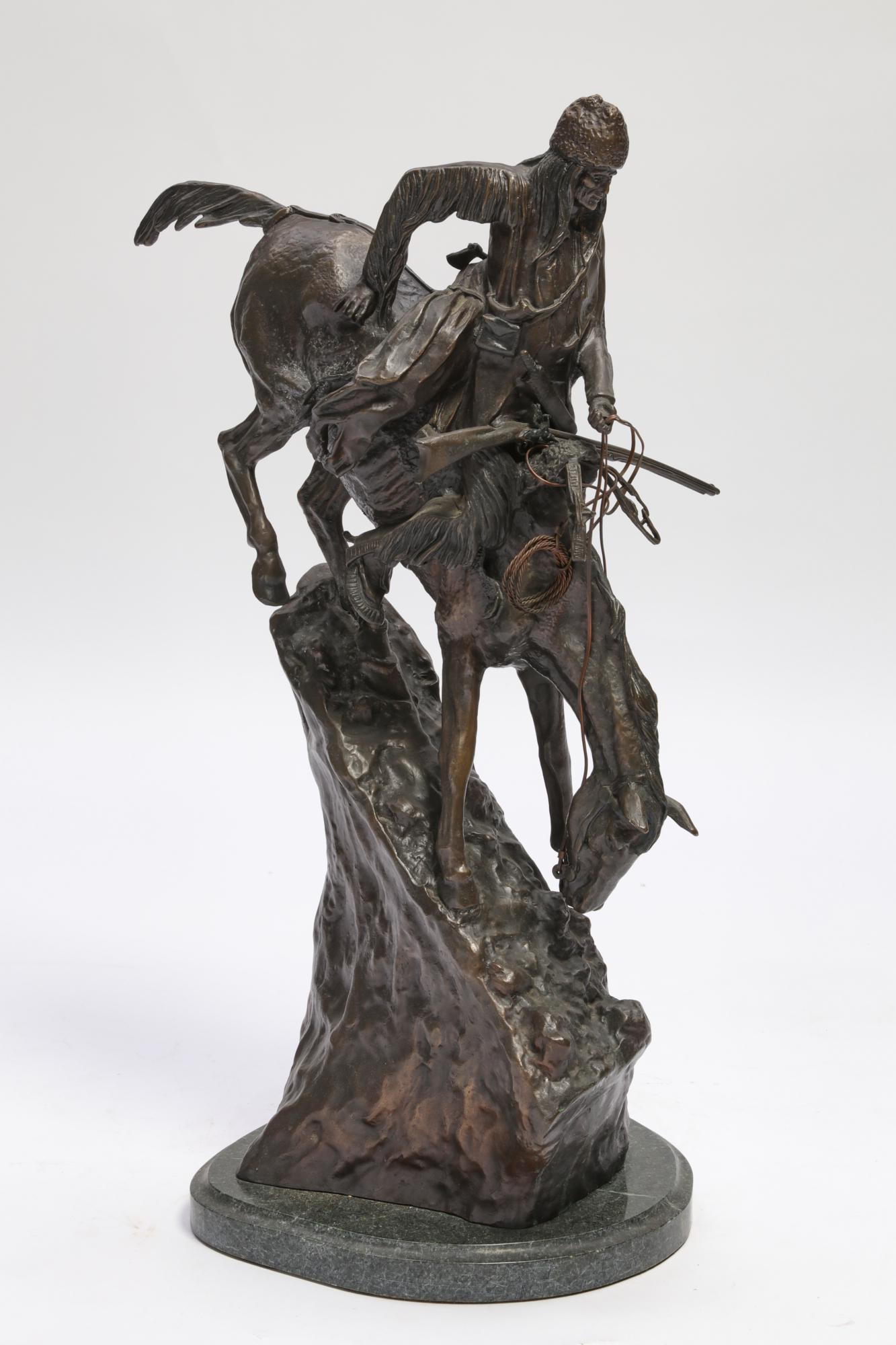Bronze group: The Mountain Man, after Remington (1 of 4)
