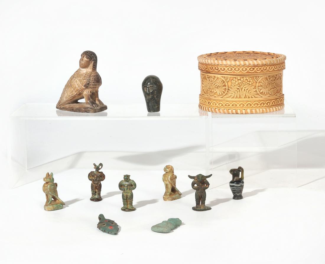 A group of ten mixed media articles (1 of 2)