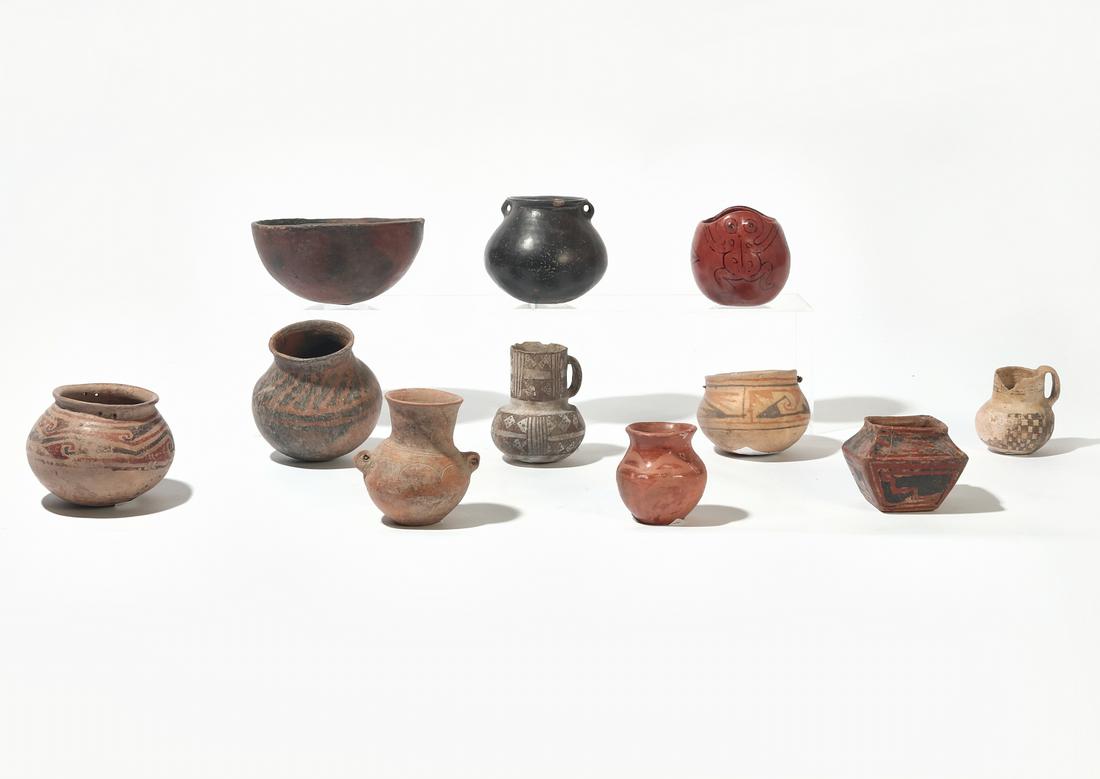 Eleven Mesoamerican pottery vessels (1 of 3)