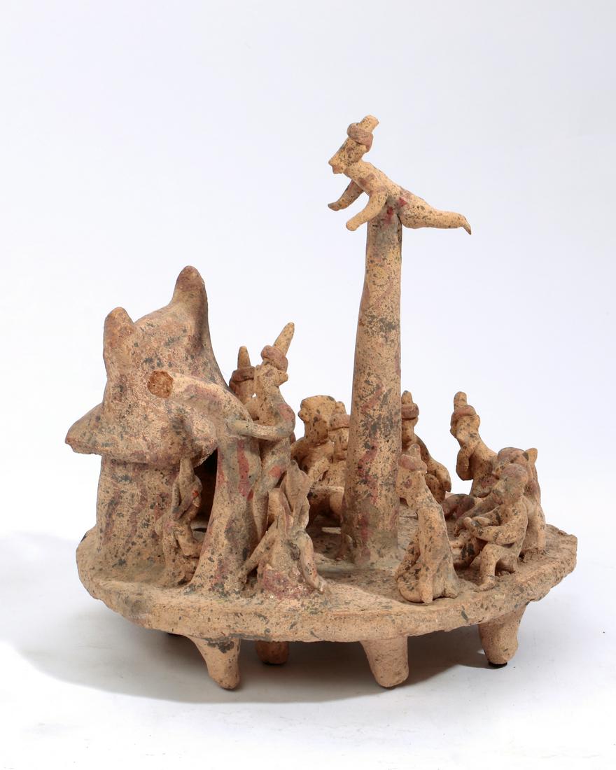 Mesoamerican pottery group, possibly Nayarit (1 of 3)