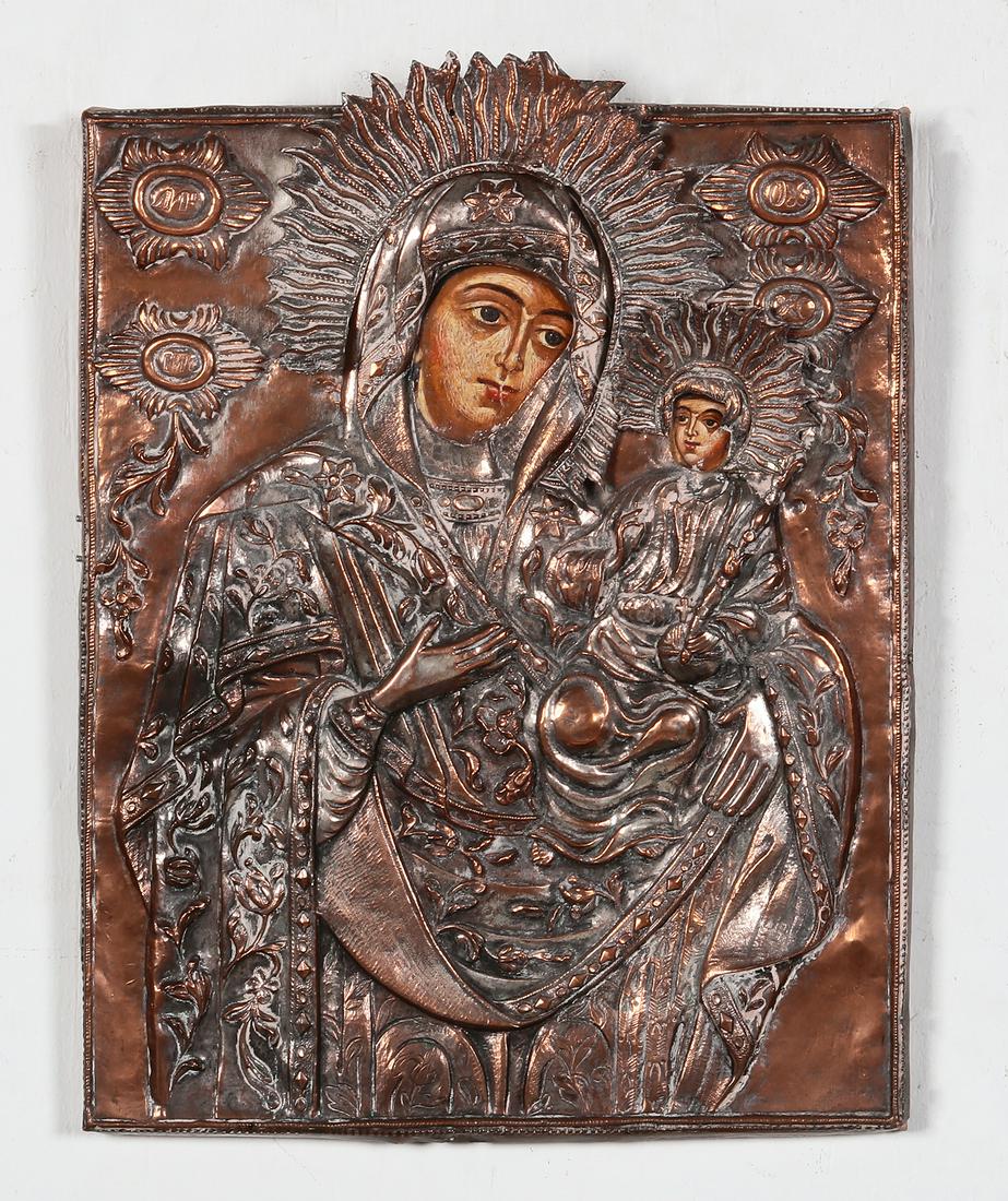 An Eastern Orthodox icon, late 19th century (1 of 2)