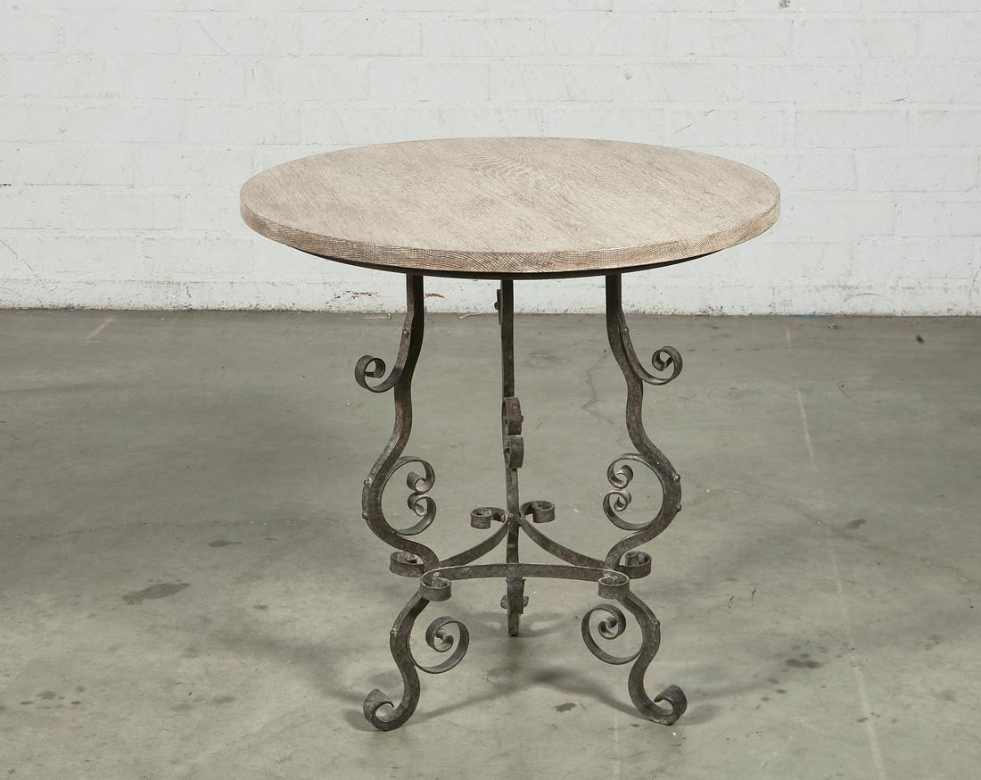 Las Palmas Design 'Aragon' limed oak, iron table (1 of 1)