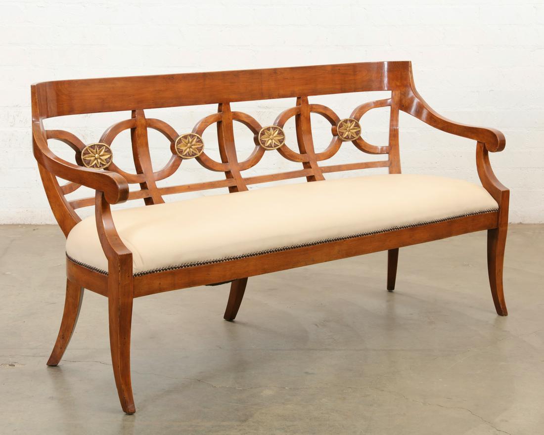 A Gemelli 'Milanese' Neoclassical settee (1 of 7)