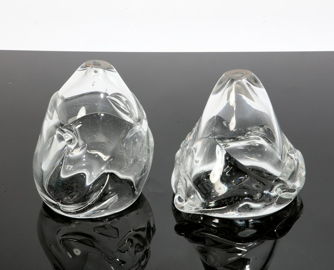 Jason Wein, a pair of blown glass lamp shades (1 of 3)