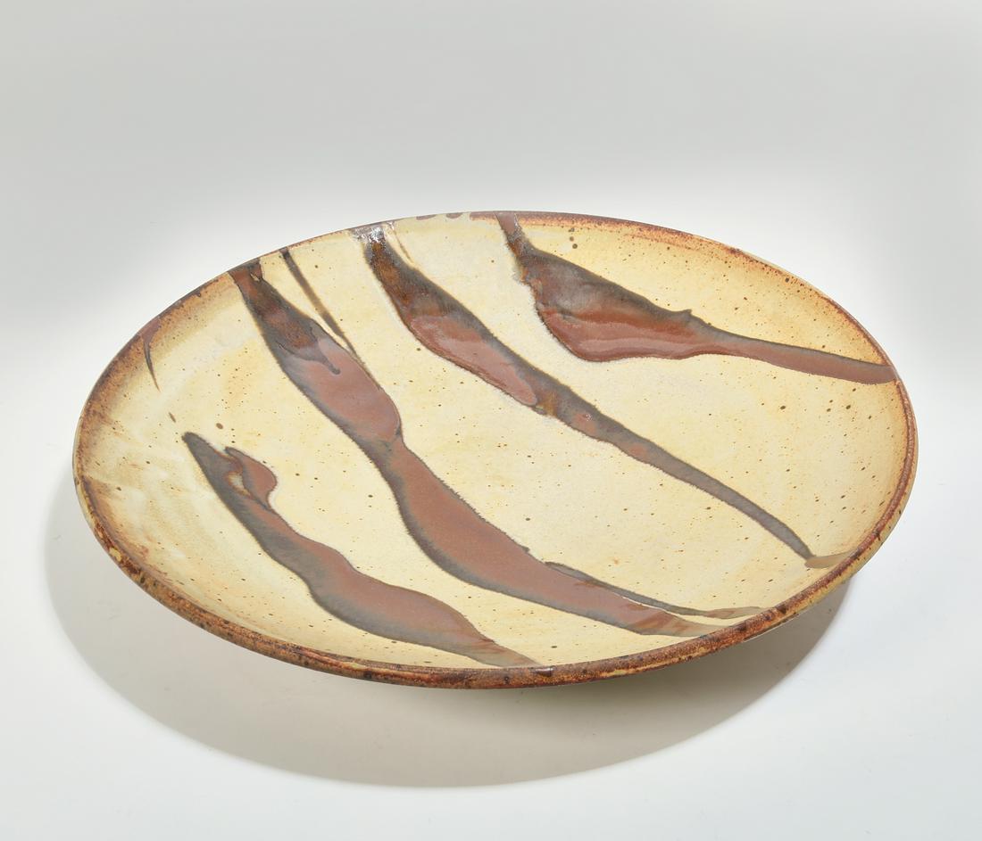 Warren MacKenzie studio pottery glazed charger (1 of 3)