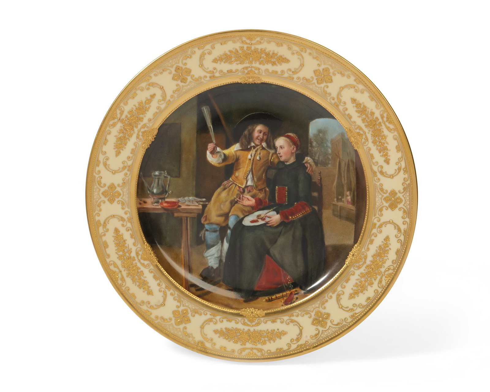 Lamm Dresden porcelain plate: Breakfast (1 of 5)