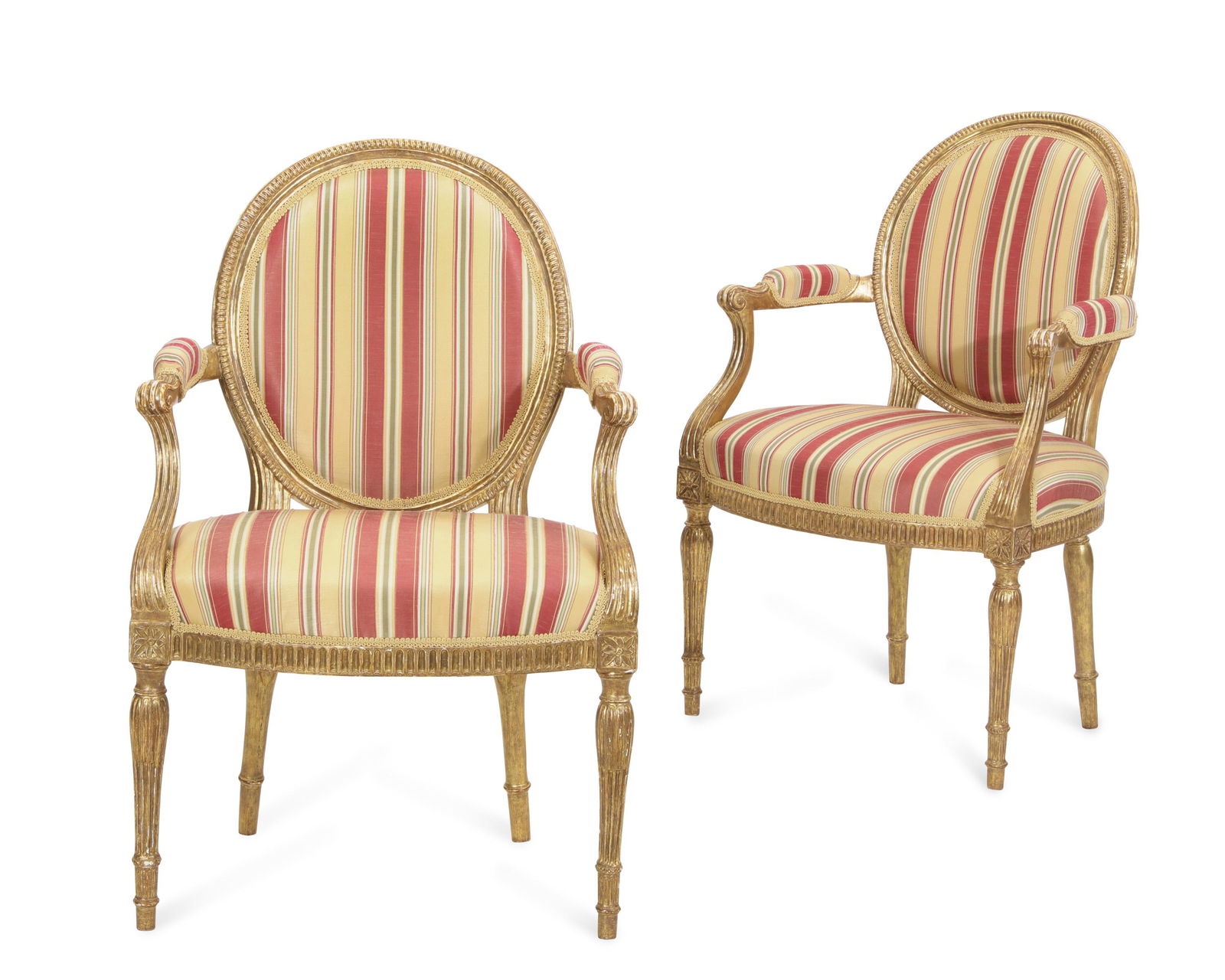 Pair George III giltwood armchairs (1 of 5)