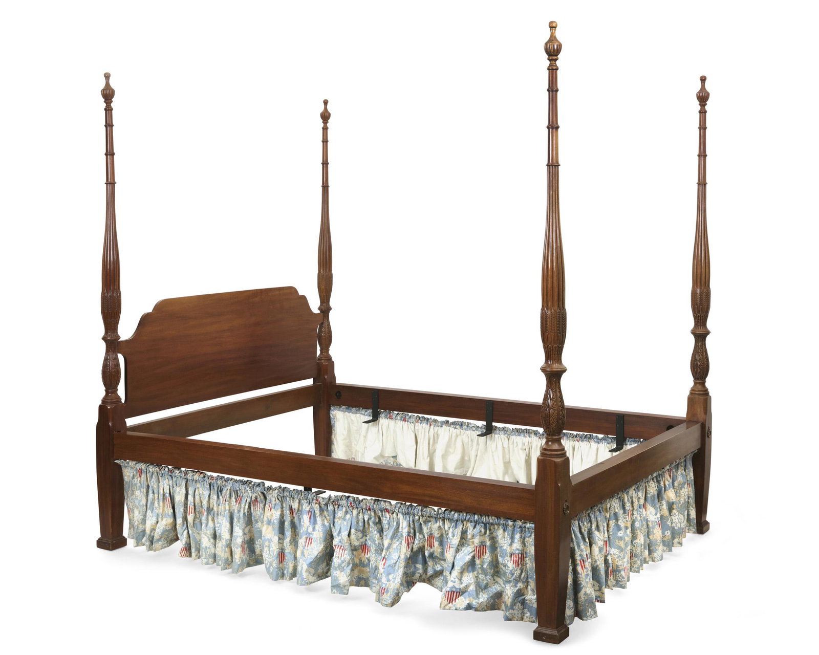 George III style mahogany four post bed (1 of 7)