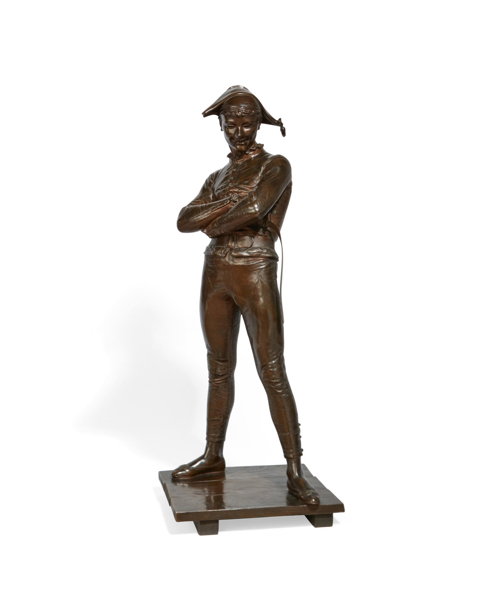 French bronze figure harlequin (1 of 4)