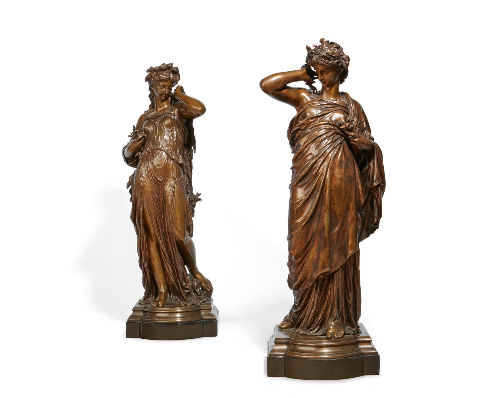 E H Dumaige bronze figures Land & Sea (1 of 5)