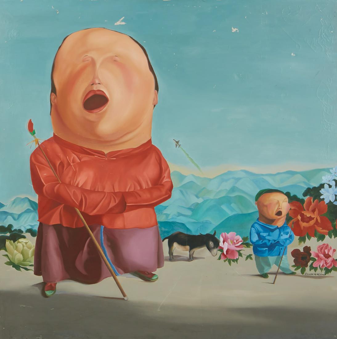 Chinese School, Figures in a landscape (1 of 3)