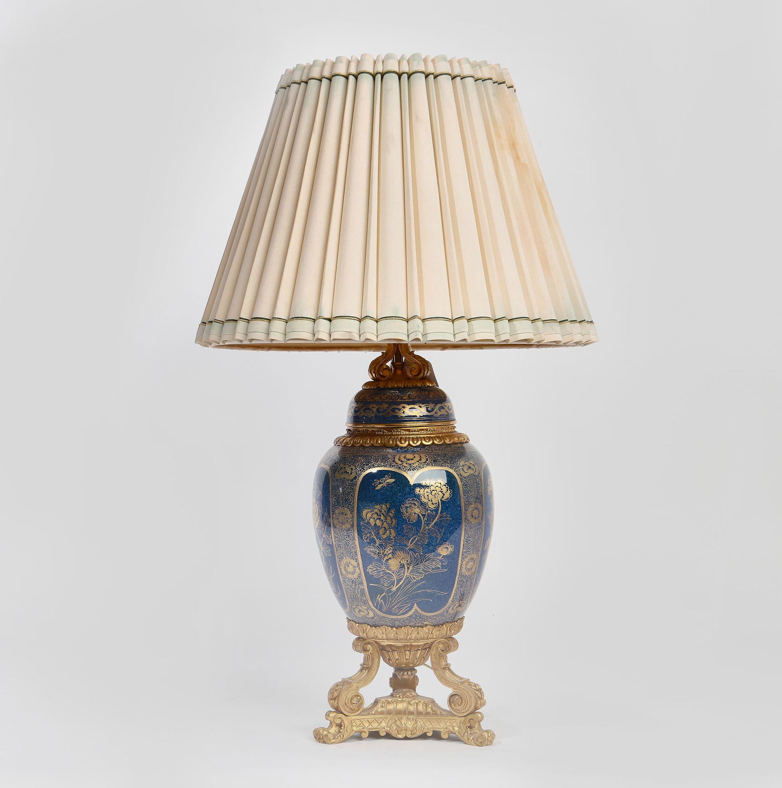 A French bronze & Chinese porcelain covered urn (1 of 5)