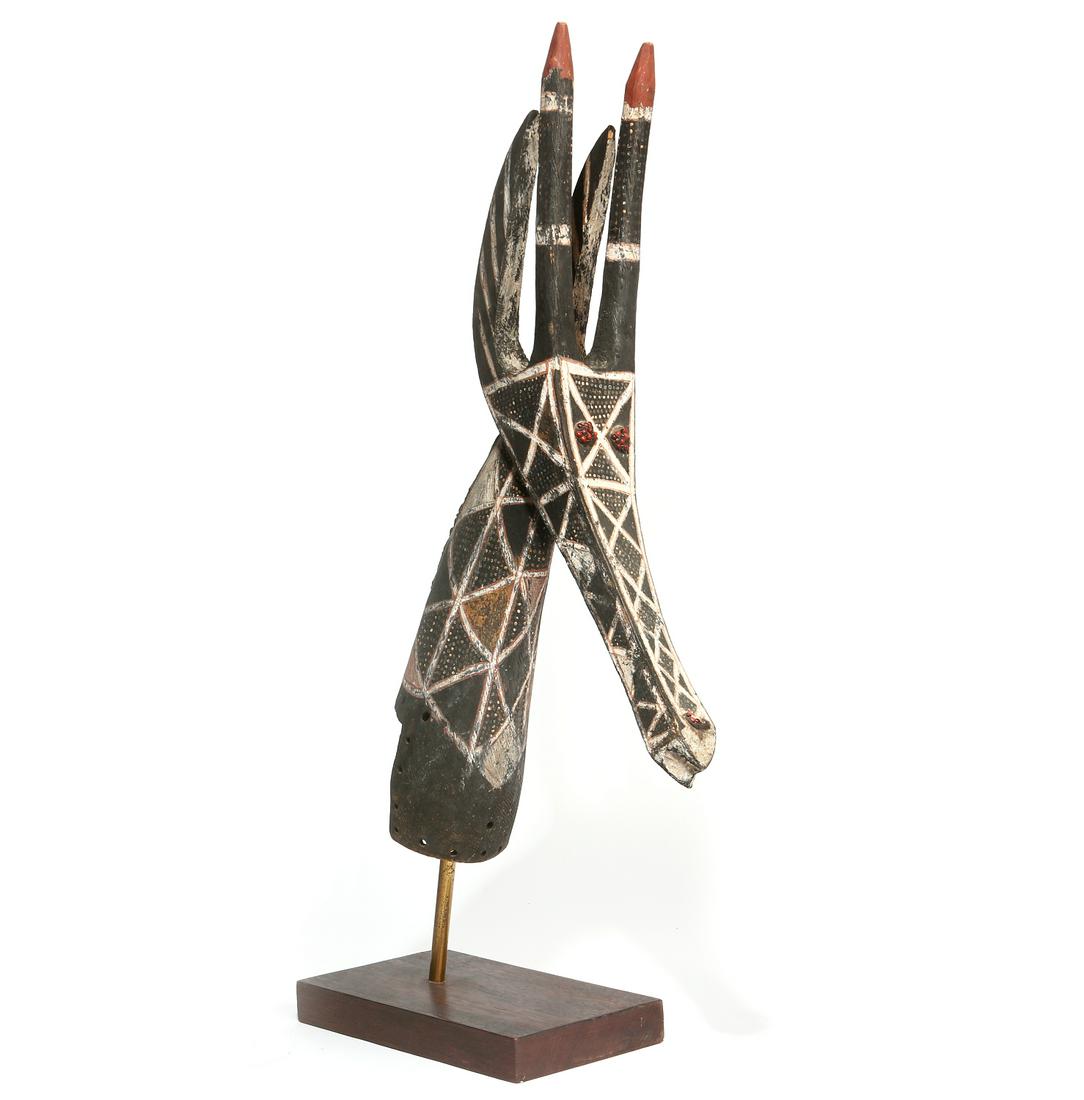 African Kurumba Adone Antelope mask headdress, Mali (1 of 3)