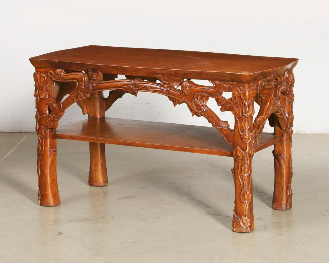 A Suzanne Geismar walnut Lily table (1 of 1)