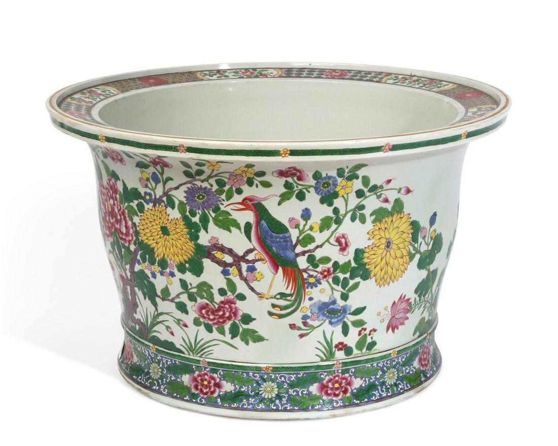 A large Samson glazed porcelain fish tank (1 of 6)