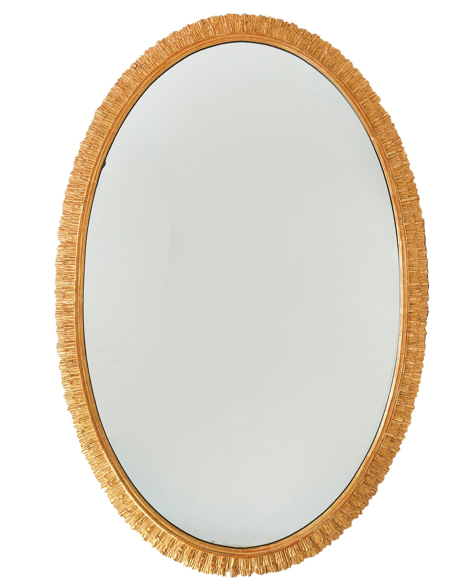 A George III style giltwood oval mirror (1 of 2)