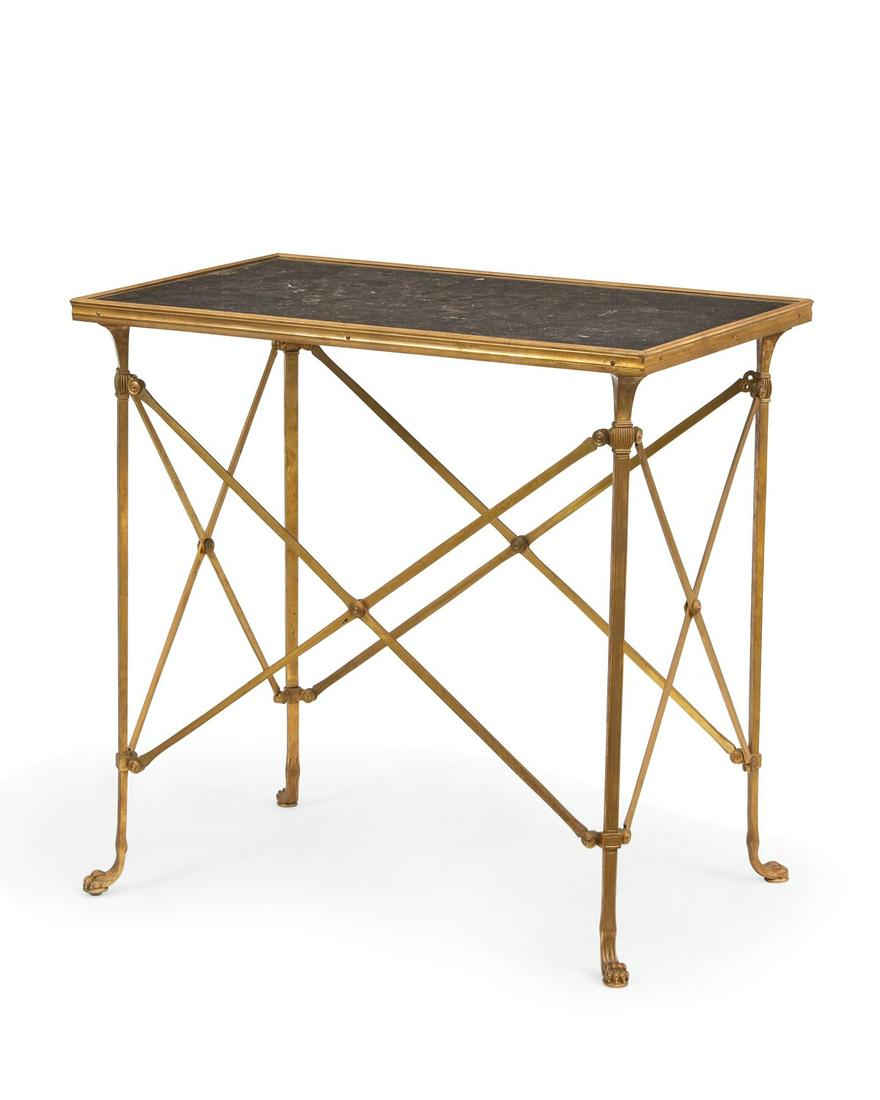 A Directoire style bronze & marble  table (1 of 2)