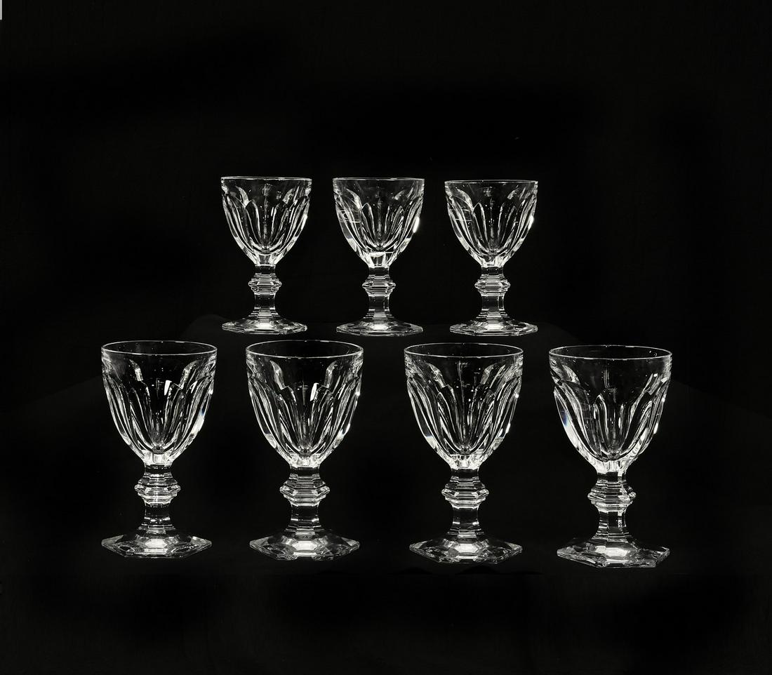 A suite of Baccarat clear glass Harcourt stemware (1 of 3)