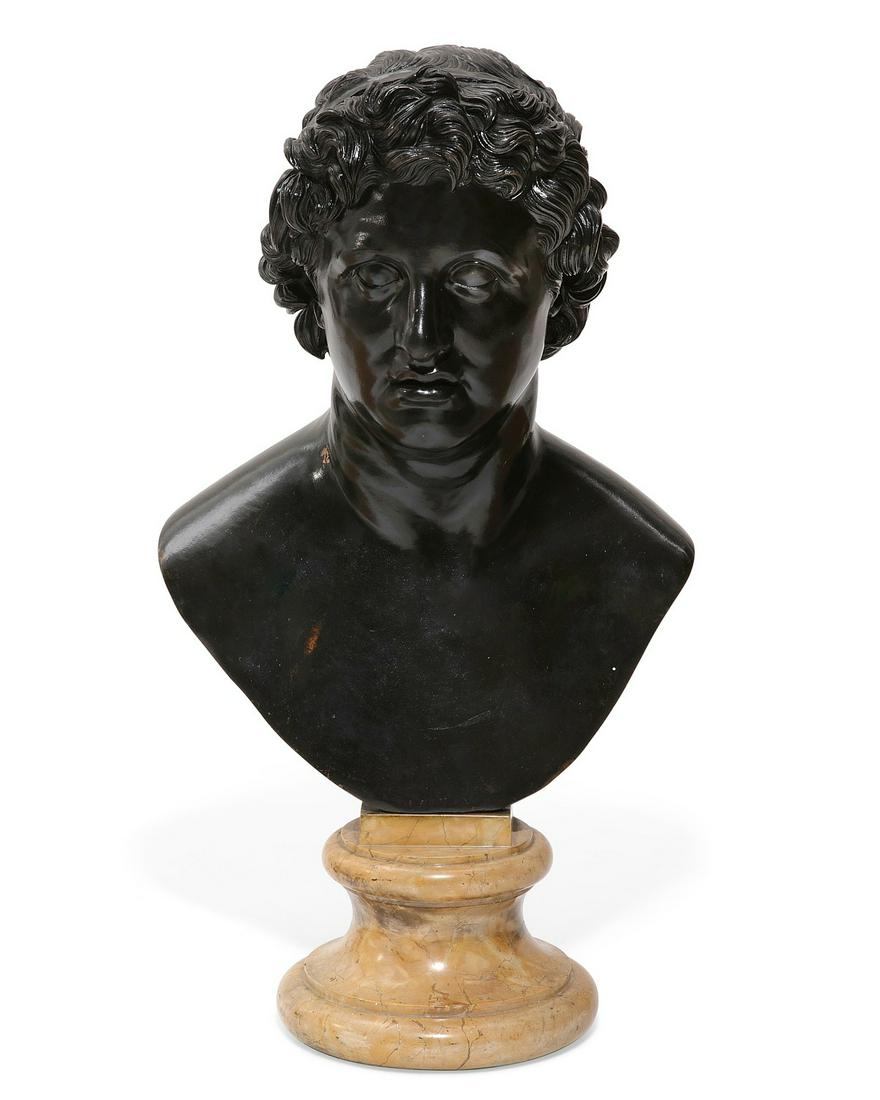A large Italian  bronze bust of King Nicomedes (1 of 12)