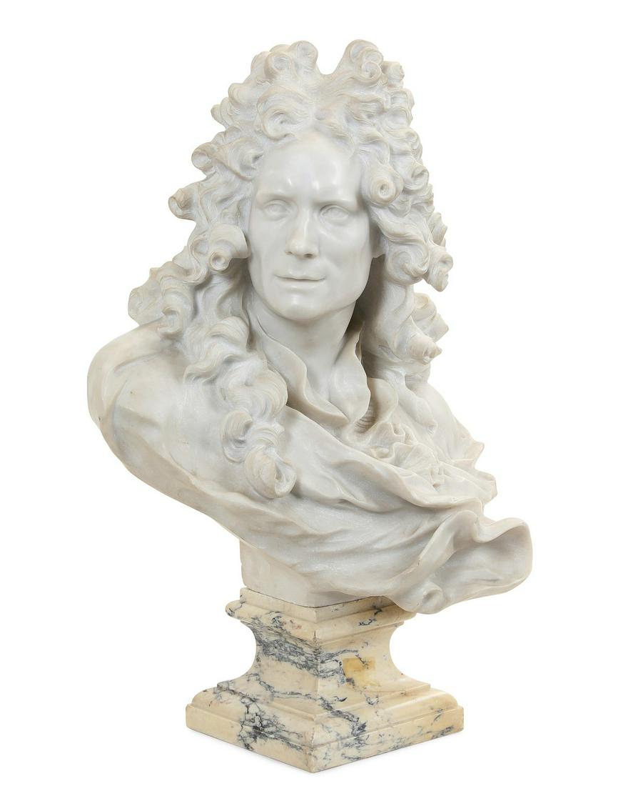 French marble portrait bust of Corneille van Cleve (1 of 4)