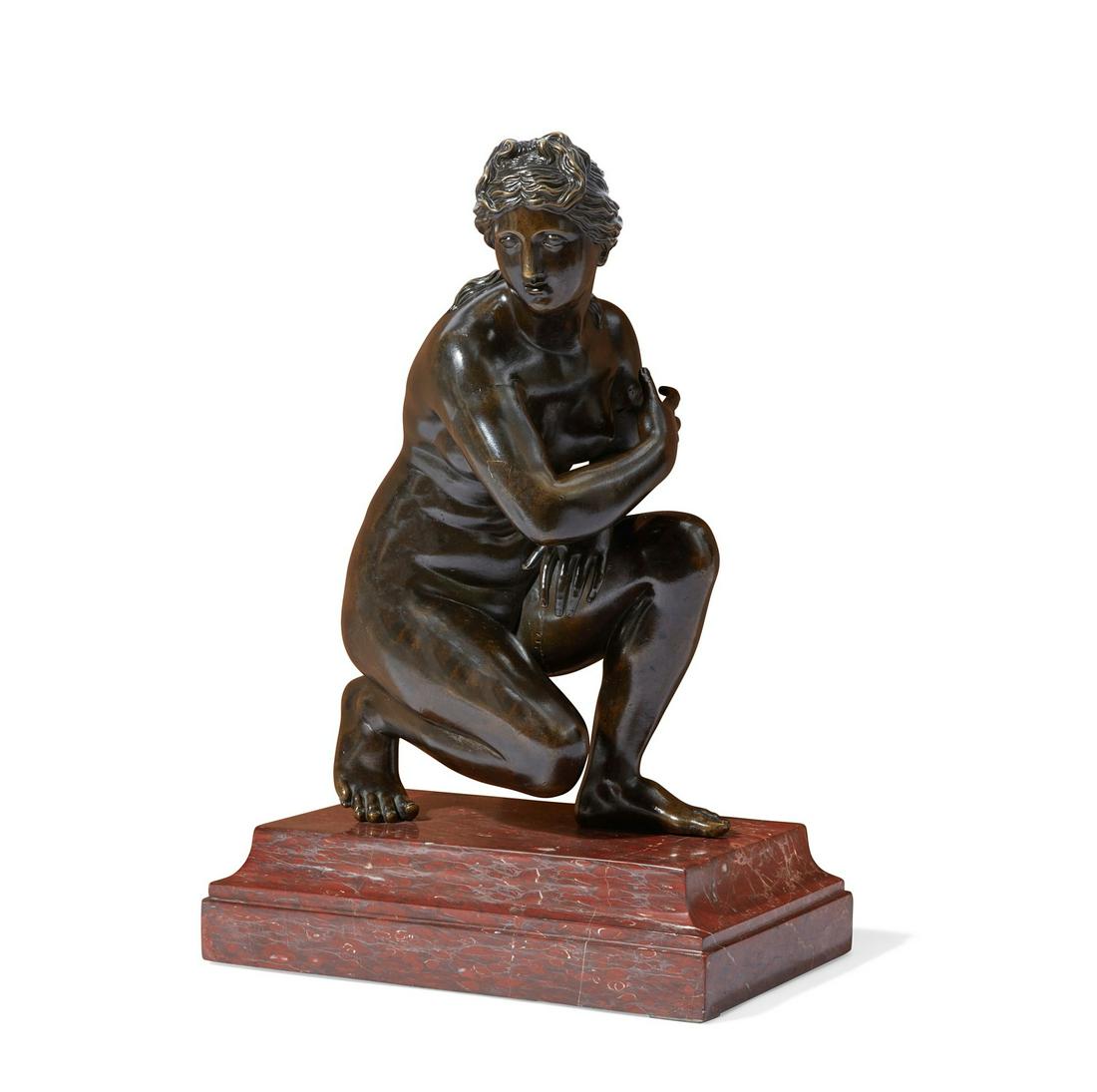 A French  bronze model of the Crouching Venus (1 of 6)