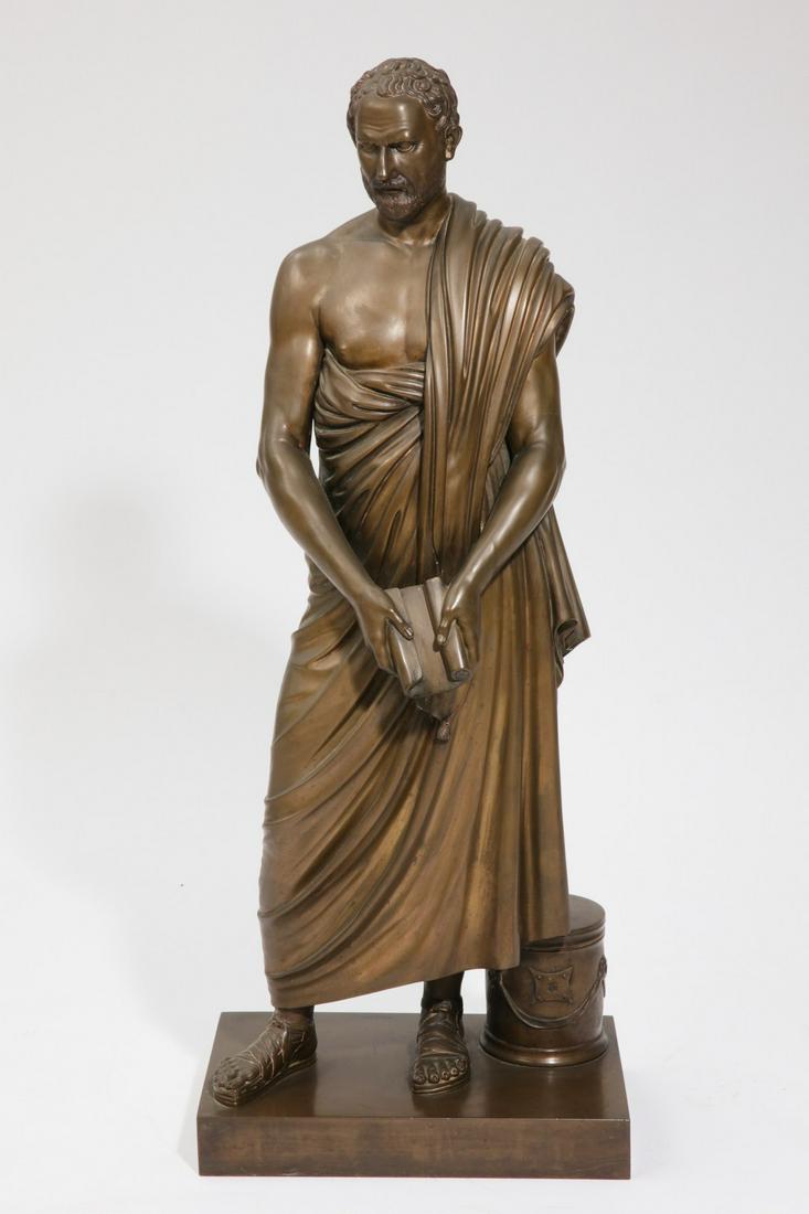 A large Italian  bronze philosopher, after Boschetti (1 of 7)