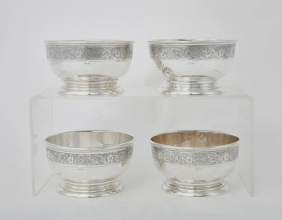 Four Whiting sterling silver bowls (1 of 4)