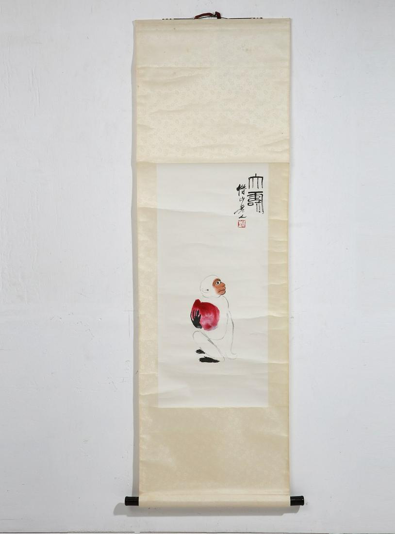 Two Chinese scrolls (1 of 6)