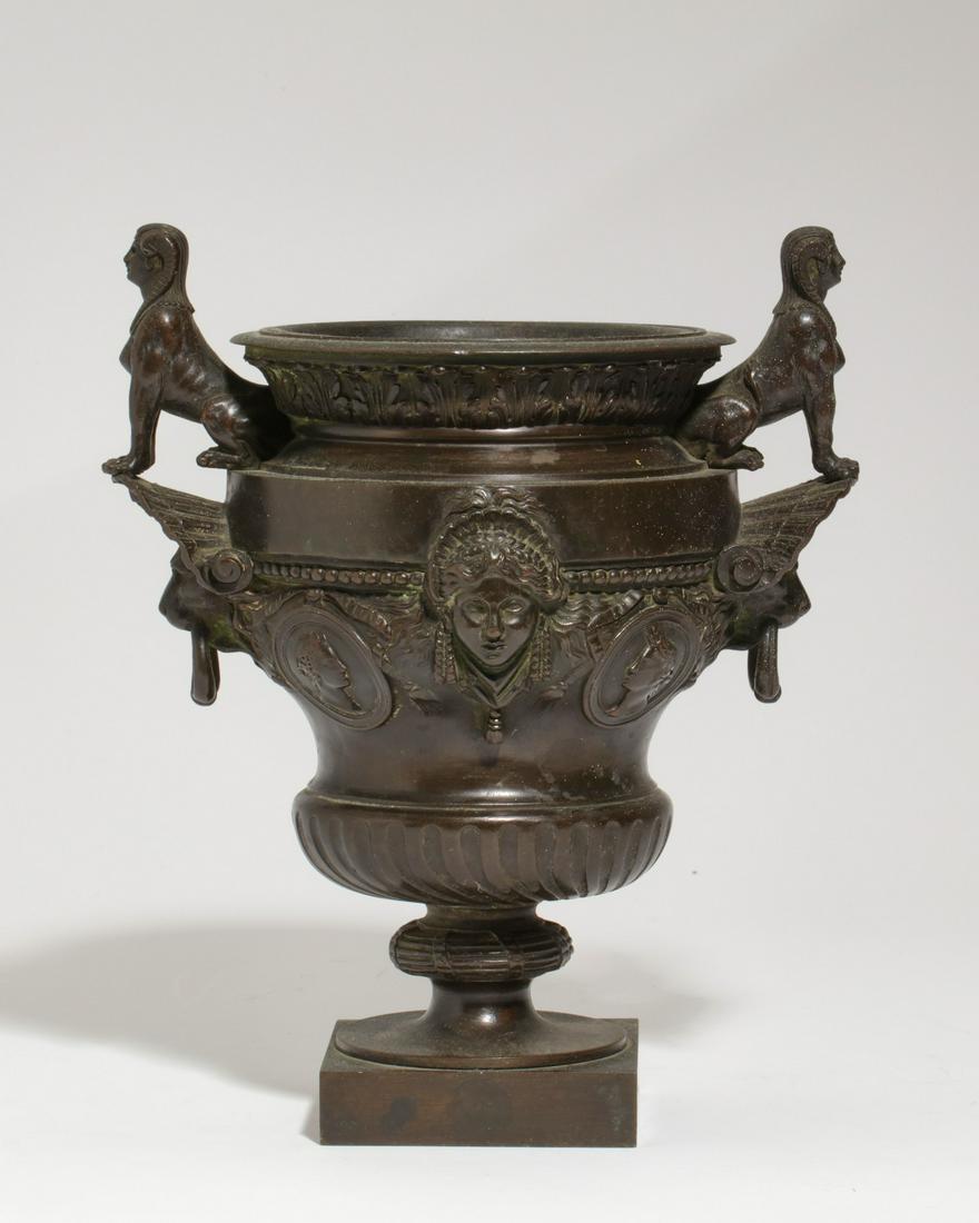 A French  bronze Egyptomania urn (1 of 4)
